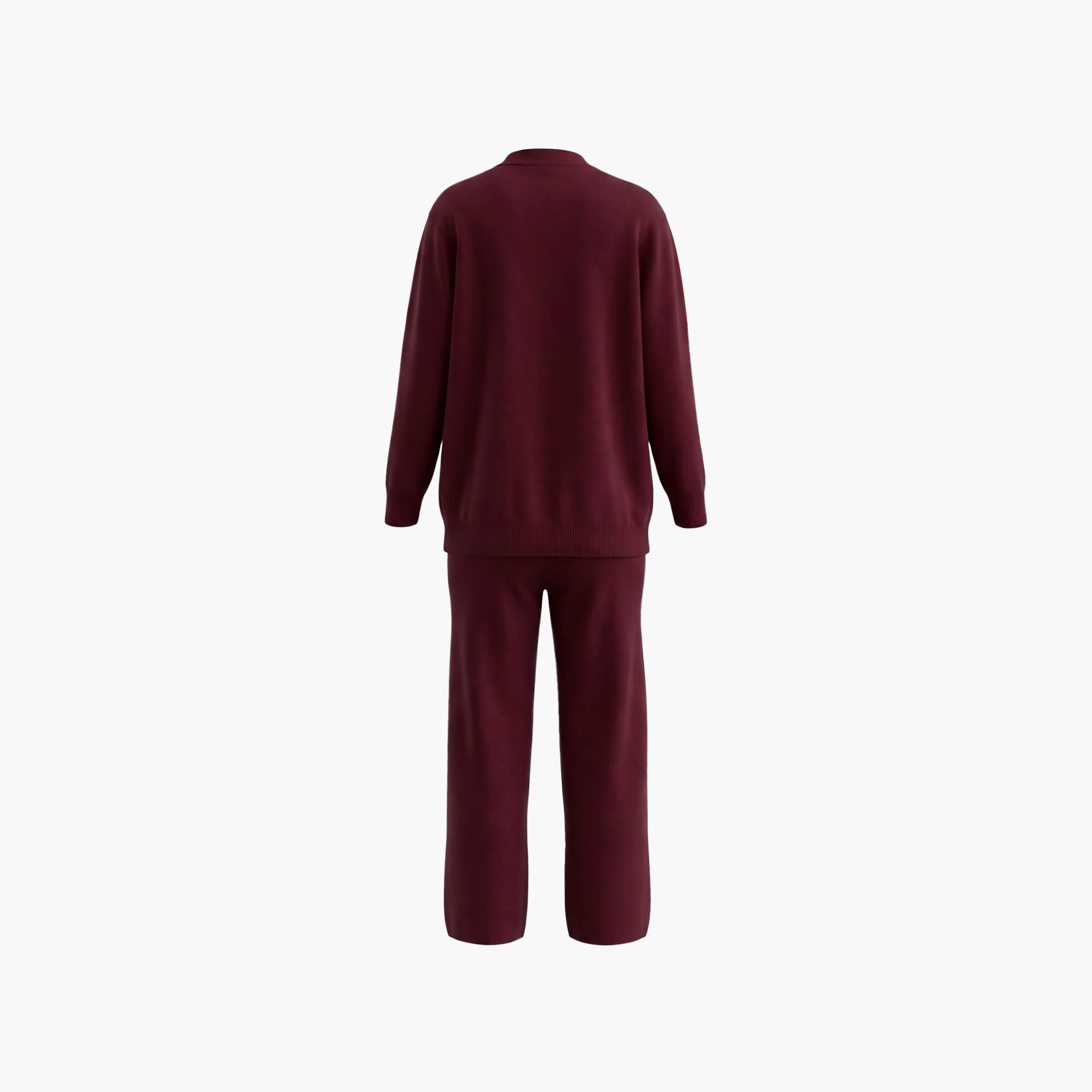 طقم كارديجان وبنطلون حريمي محتشم بأكمام مسدلة من ترينديول-women-clothing-coordsets-image-6