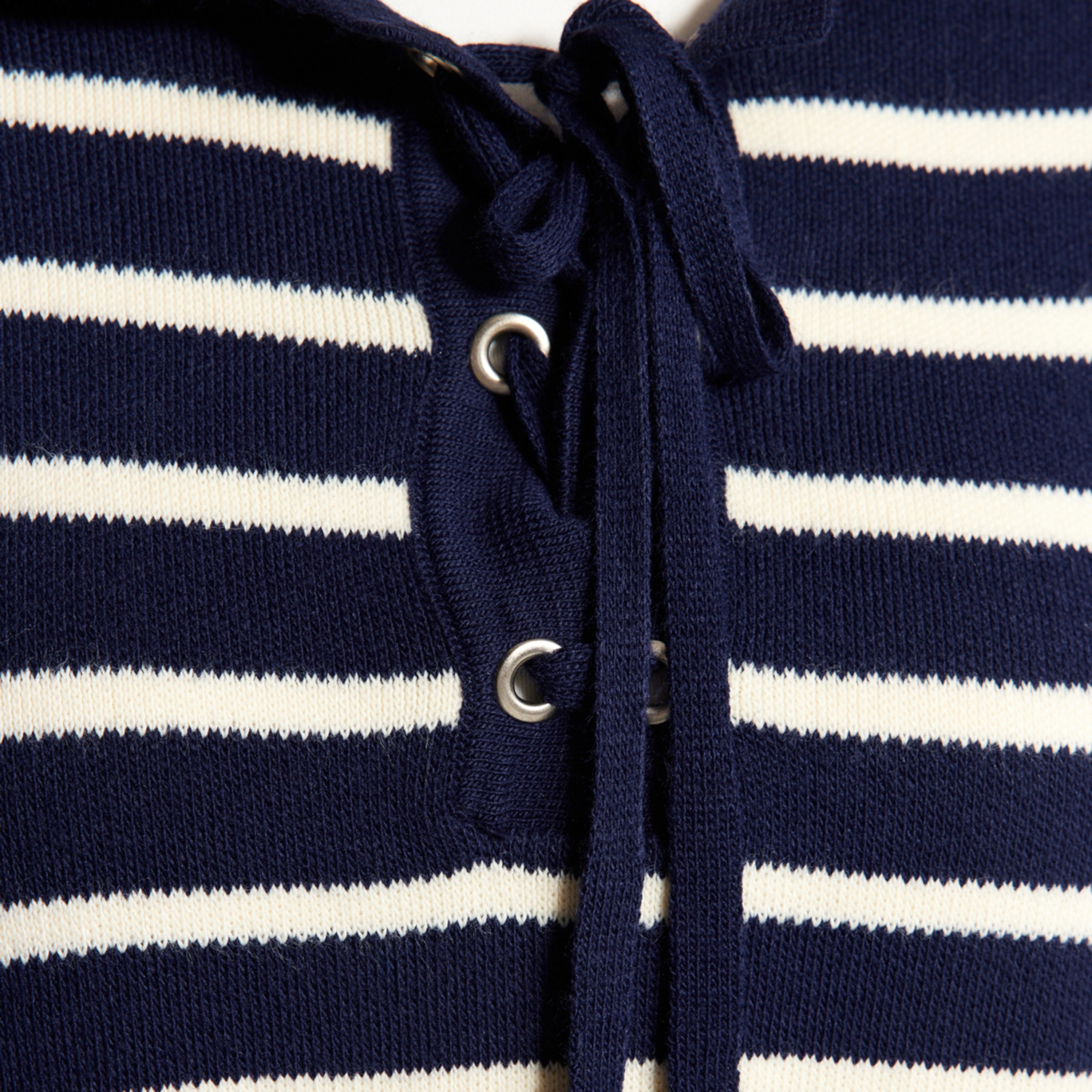 Trendyol Modest Striped Sailor Collar Dropped Sleeves Women's Sweater & Pants Set-women-clothing-coordsets-image-3