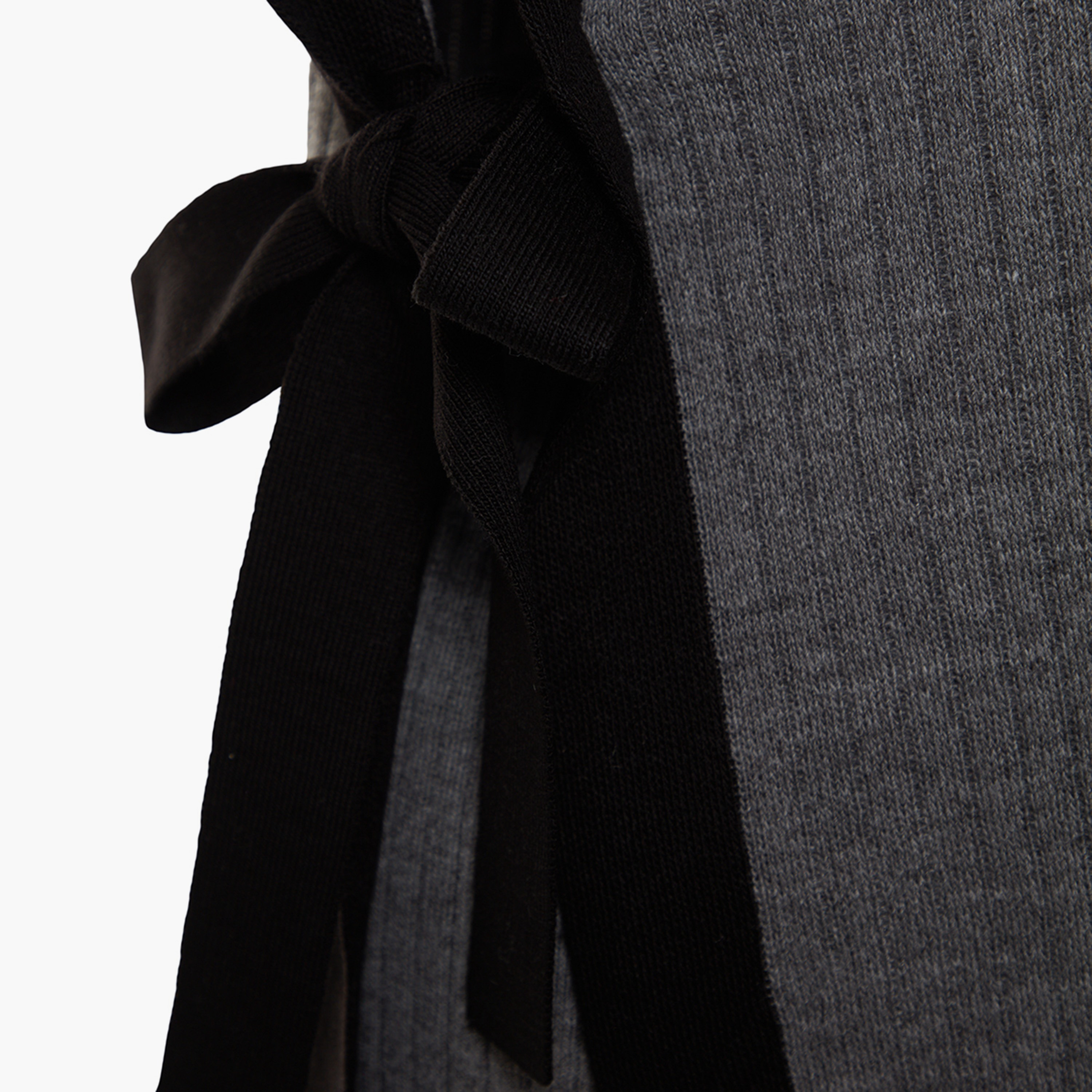 Trendyol Modest Grey Ribbed Women's Cardigan & Pants Set-women-clothing-coordsets-image-6