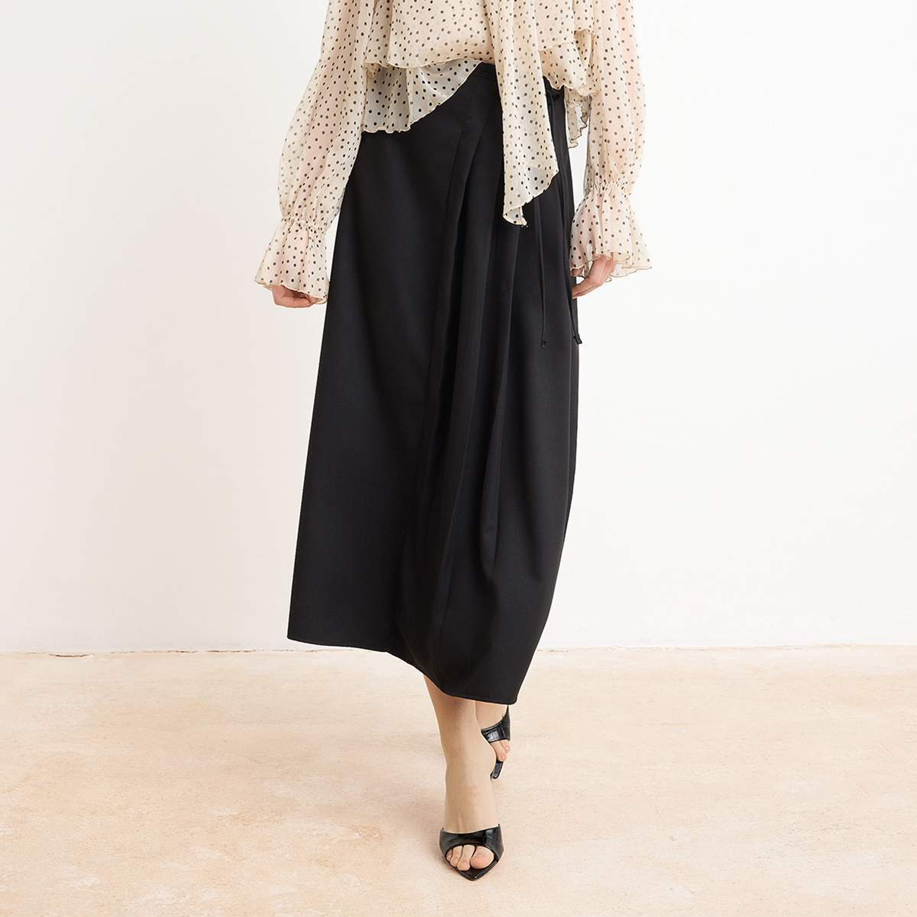 تنورة ميدي نسائية محتشمة بقصة حرف A-women-clothing-skirts-image-1