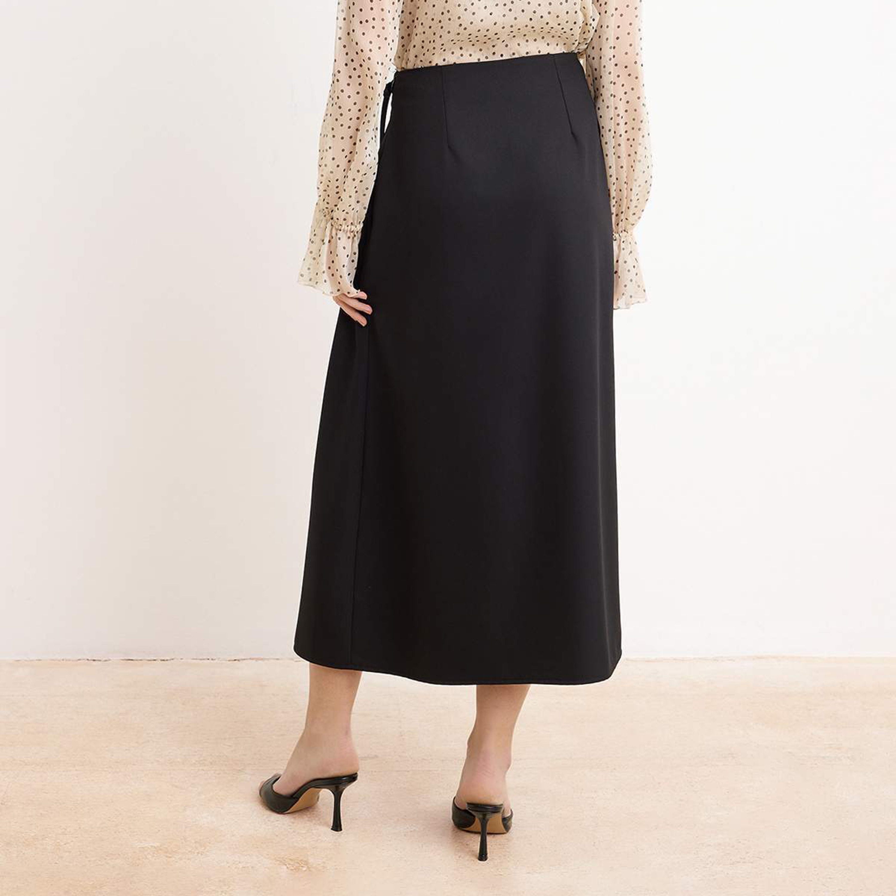 تنورة ميدي نسائية محتشمة بقصة حرف A-women-clothing-skirts-image-4