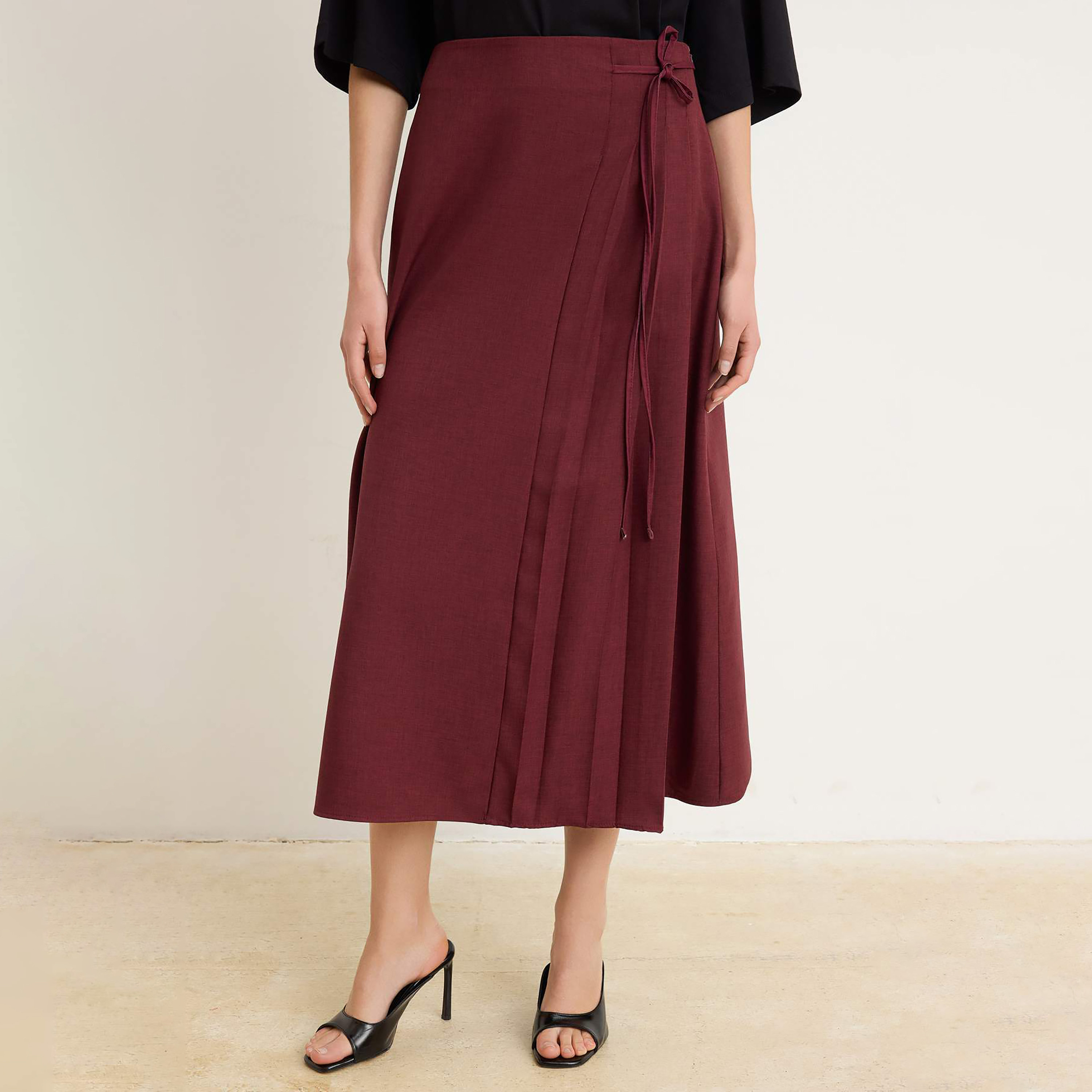 تنورة ميدي نسائية محتشمة بقصة حرف A-women-clothing-skirts-image-3