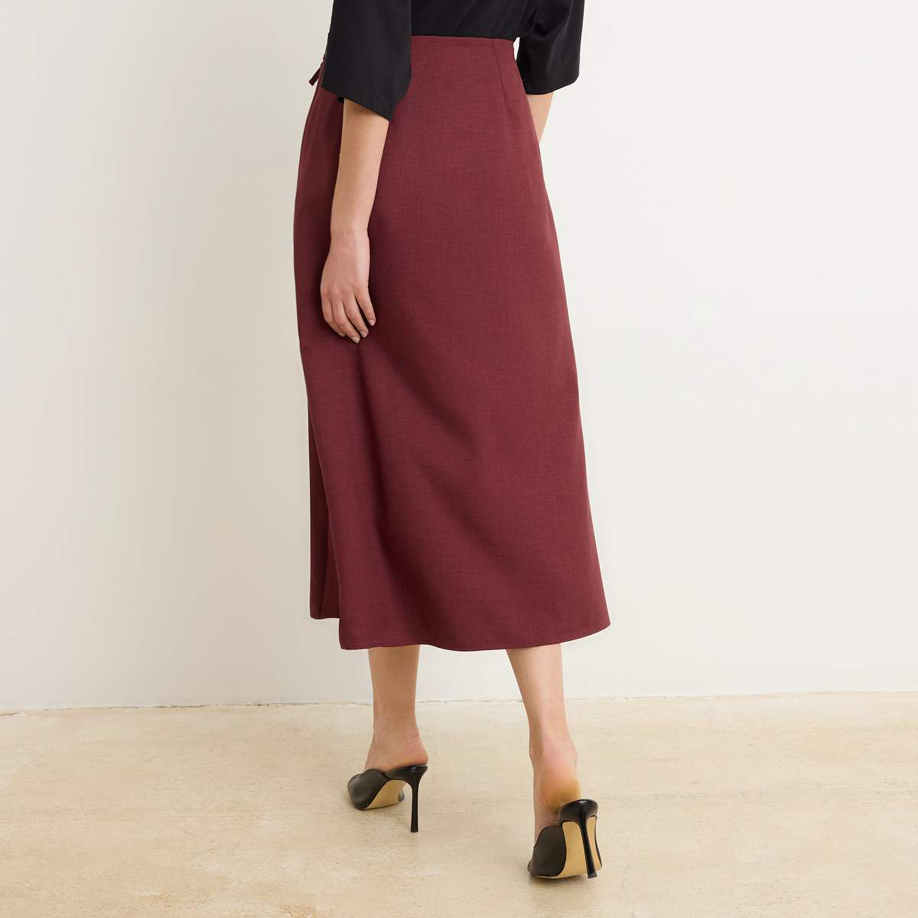 تنورة ميدي نسائية محتشمة بقصة حرف A-women-clothing-skirts-image-4