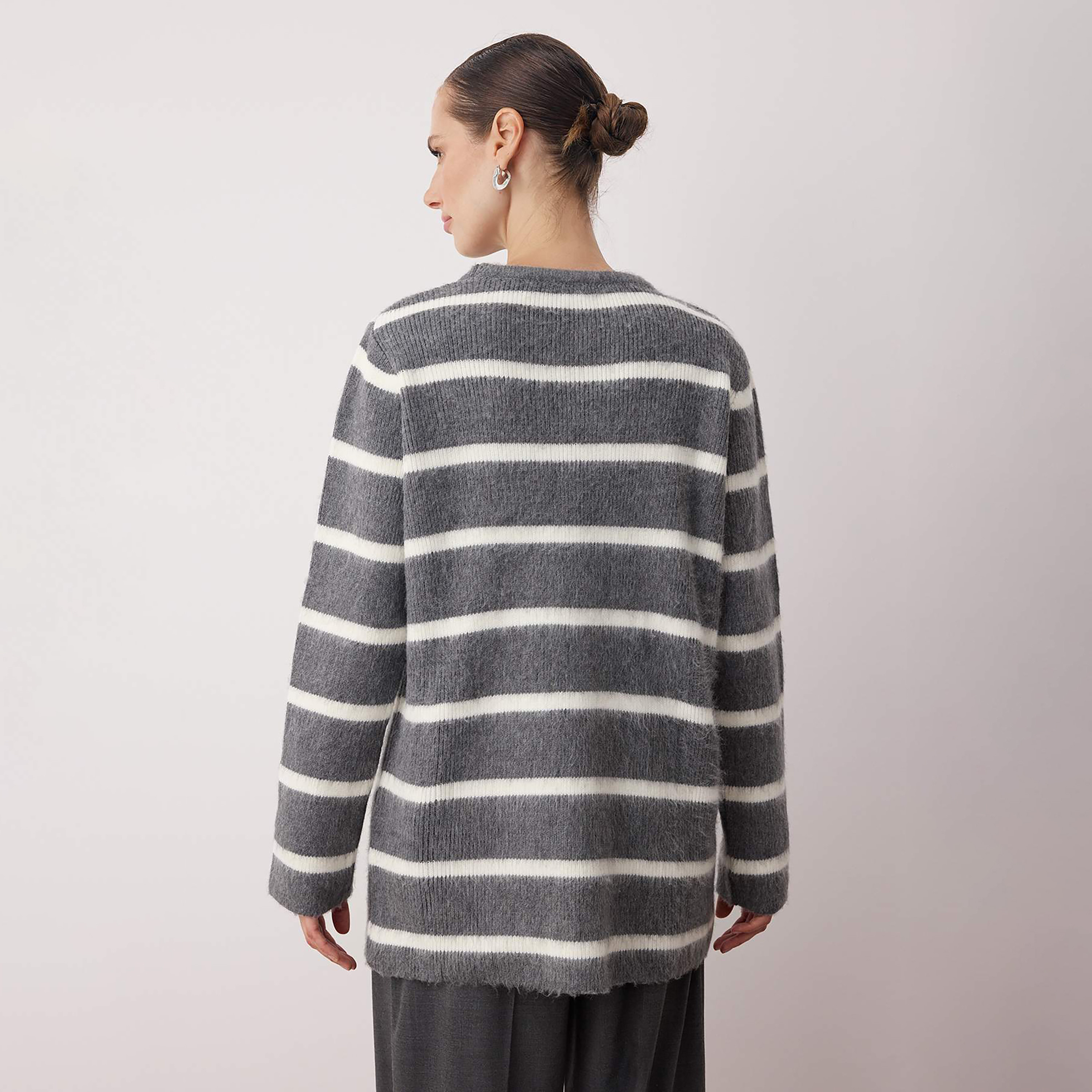 Trendyol Modest Striped Women's Sweater-women-winterwear-cardigansandjumpers-jumpers-image-3