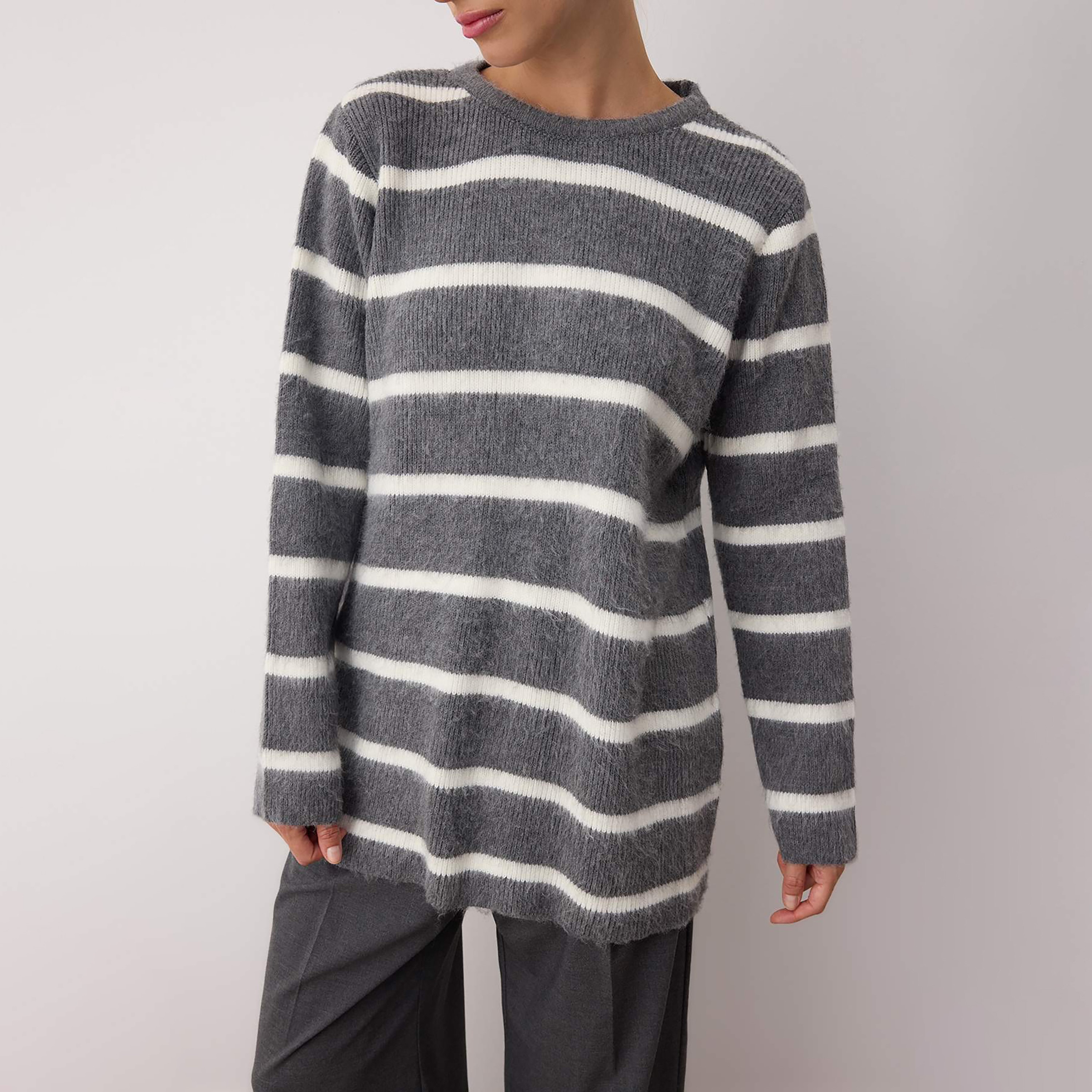 Trendyol Modest Striped Women's Sweater-women-winterwear-cardigansandjumpers-jumpers-image-4