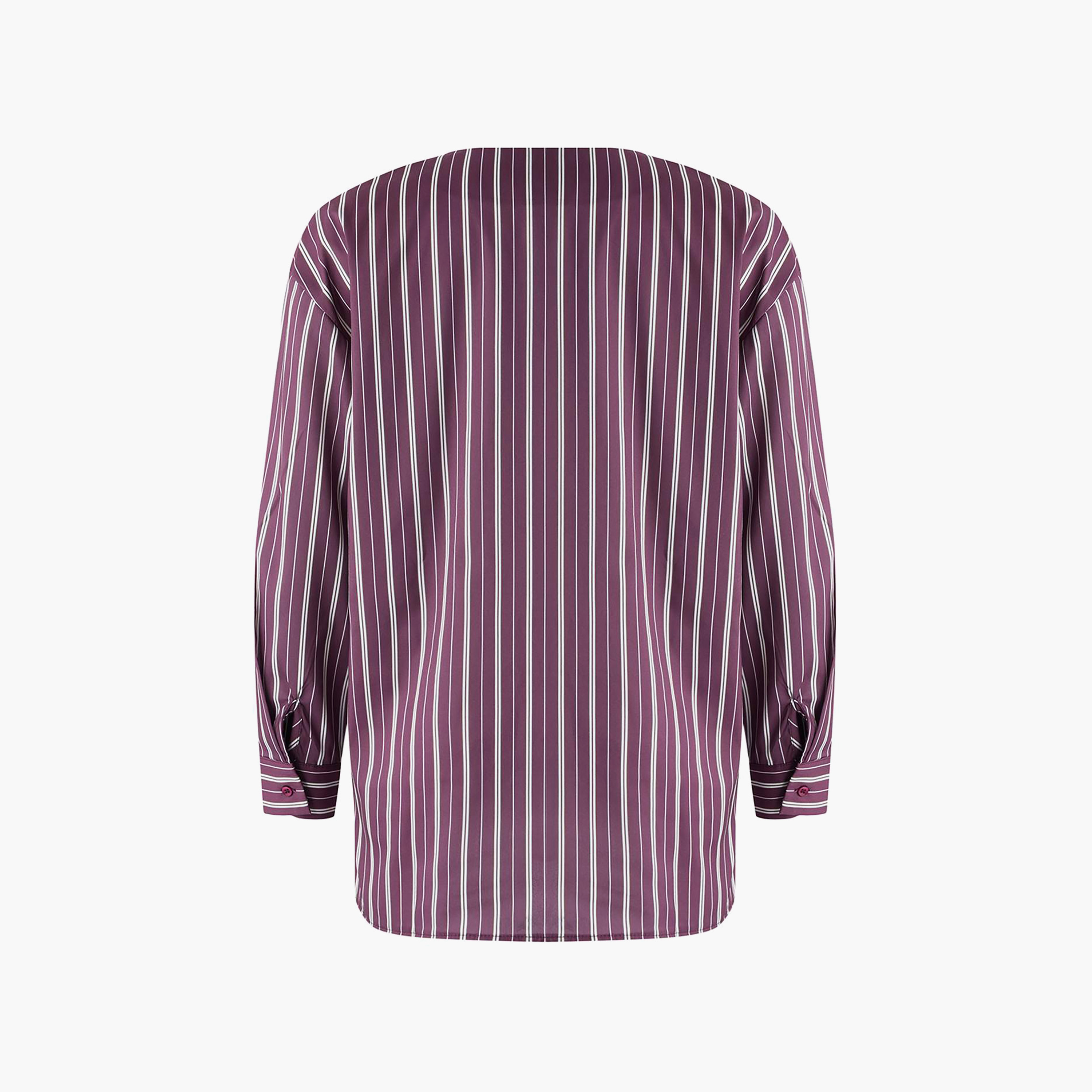 Trendyol Modest Striped Surplice Neck Dropped Sleeves Women's Wrap Top-women-clothing-shirtsandblouses-blouses-image-5