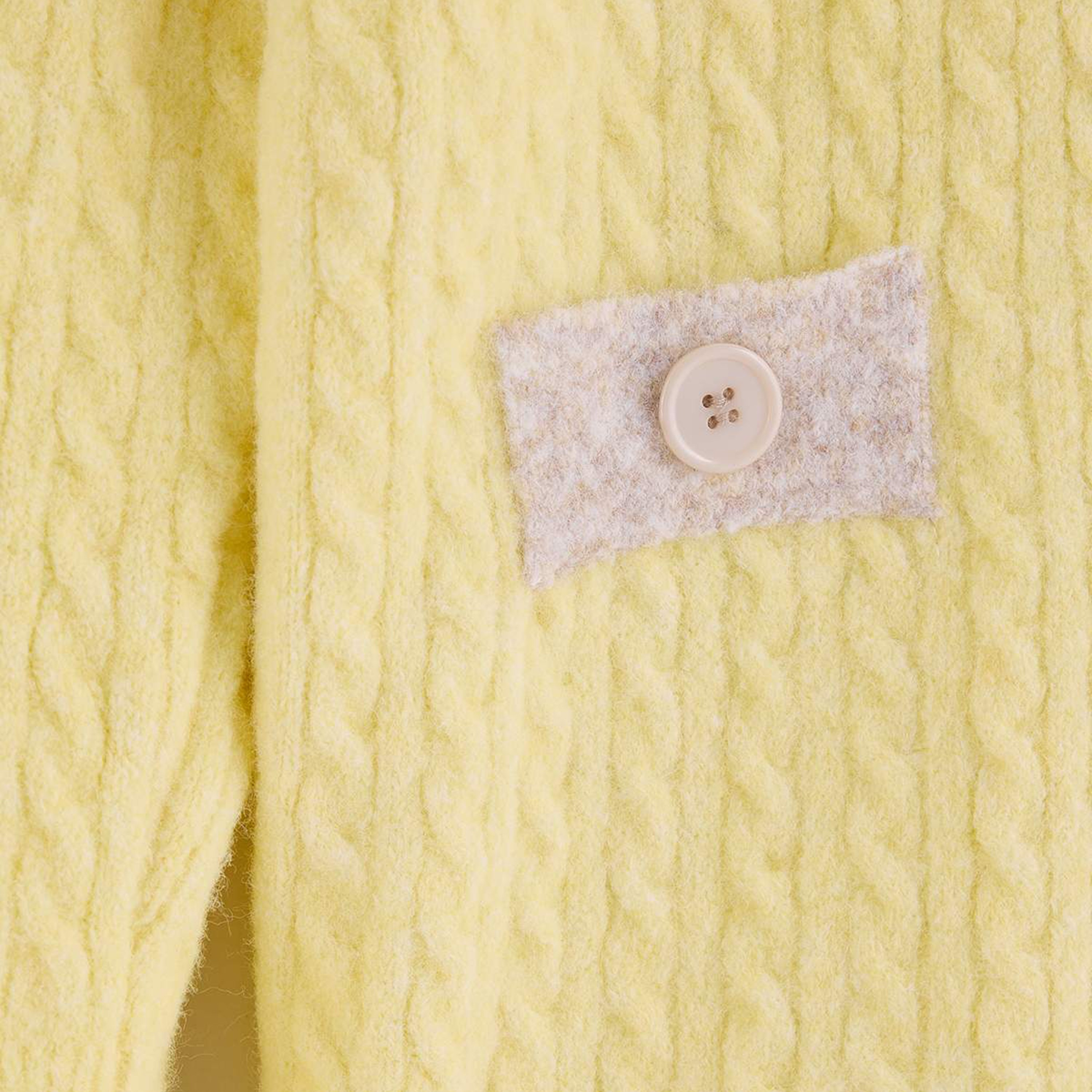 Trendyol Modest Yellow Cable Knitted Women's Cardigan-women-winterwear-cardigansandjumpers-cardigans-image-5