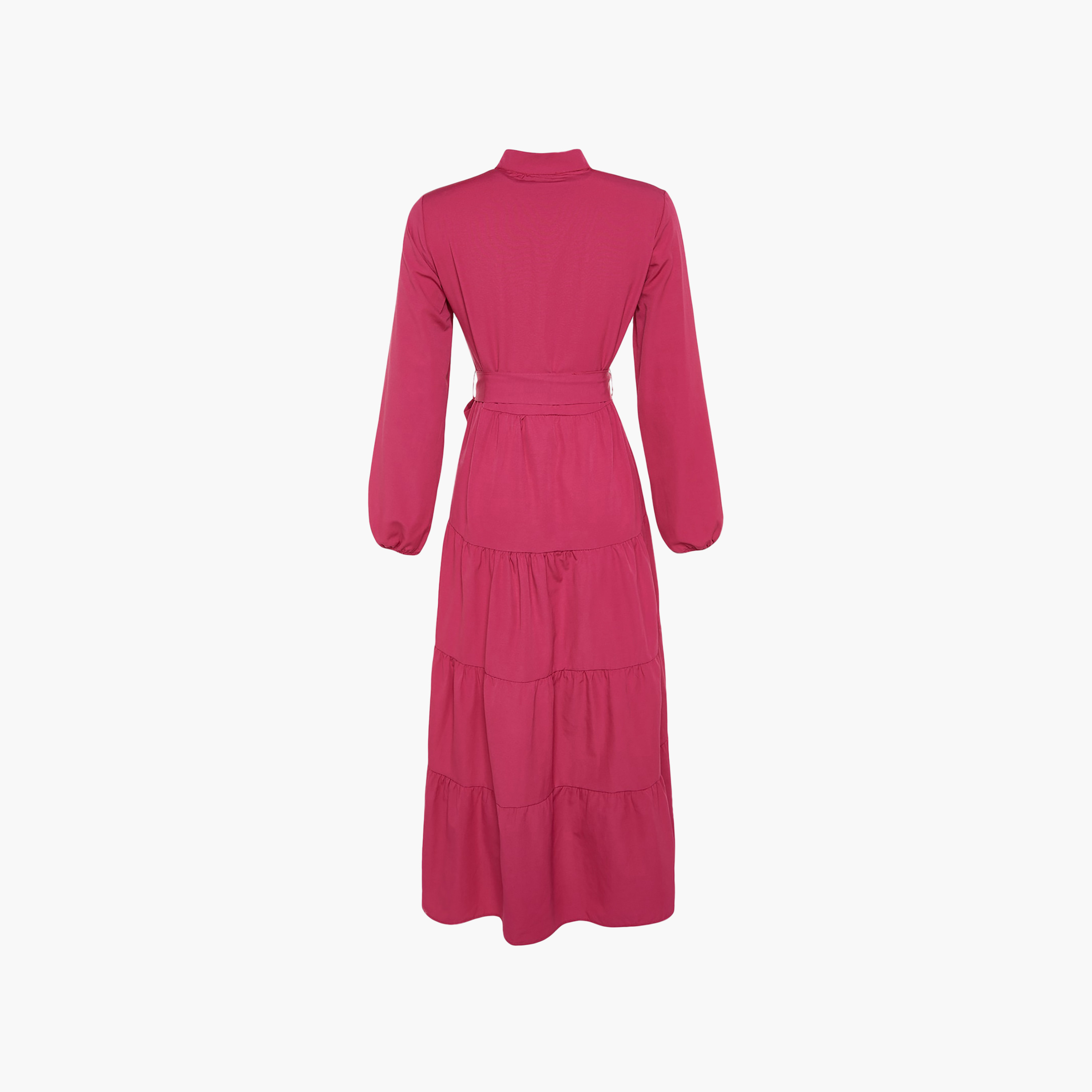 Trendyol Modest Band Collar Tiered Women's Maxi Dress-women-clothing-dresses-image-6