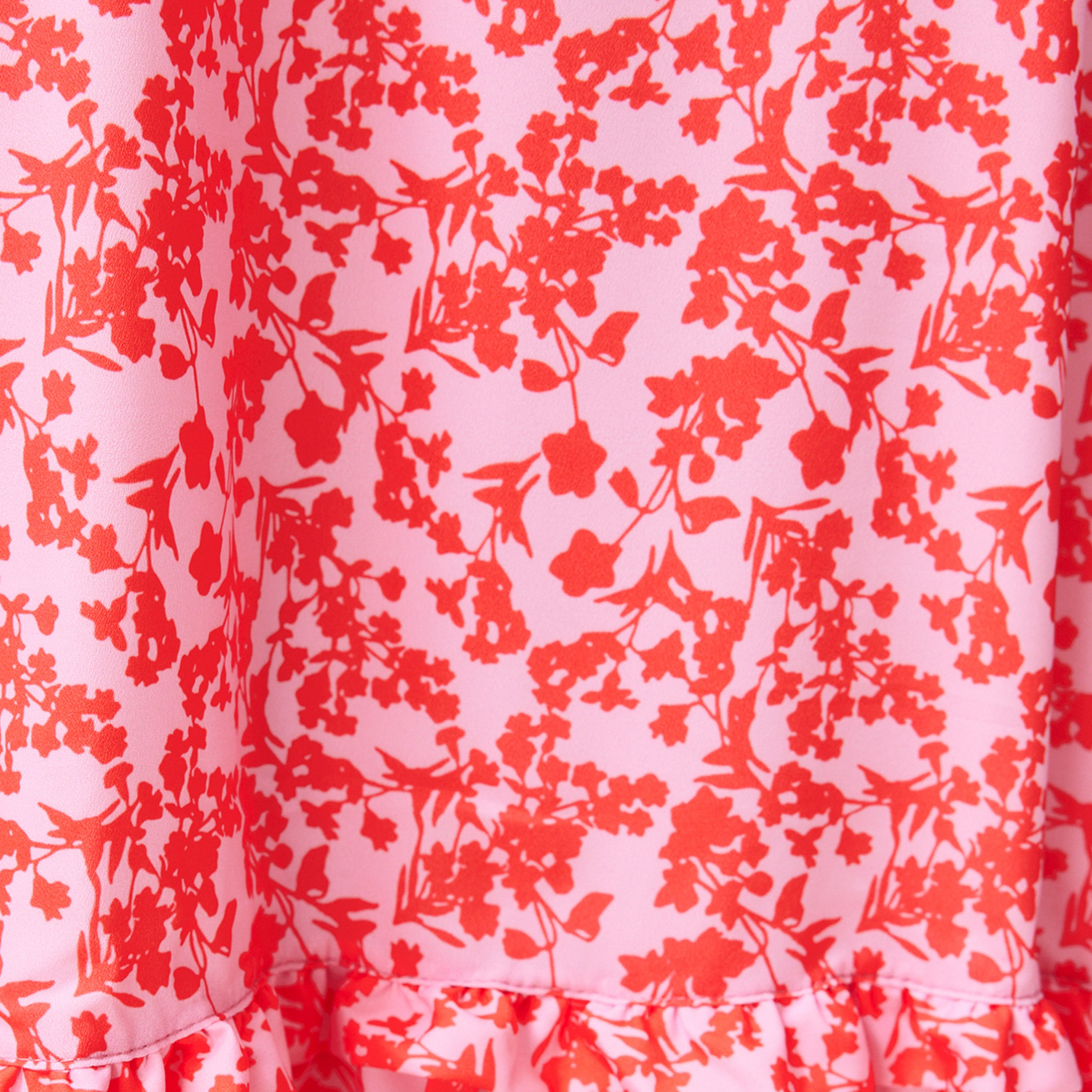 Trendyol Modest Floral Print Ruffled Neck Tiered Women's Maxi Dress-women-clothing-dresses-image-3