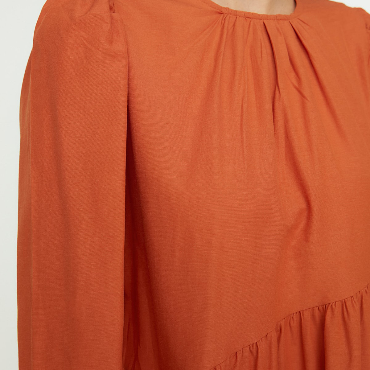ترينديول بنى طويل فستان-women-clothing-dresses-image-5