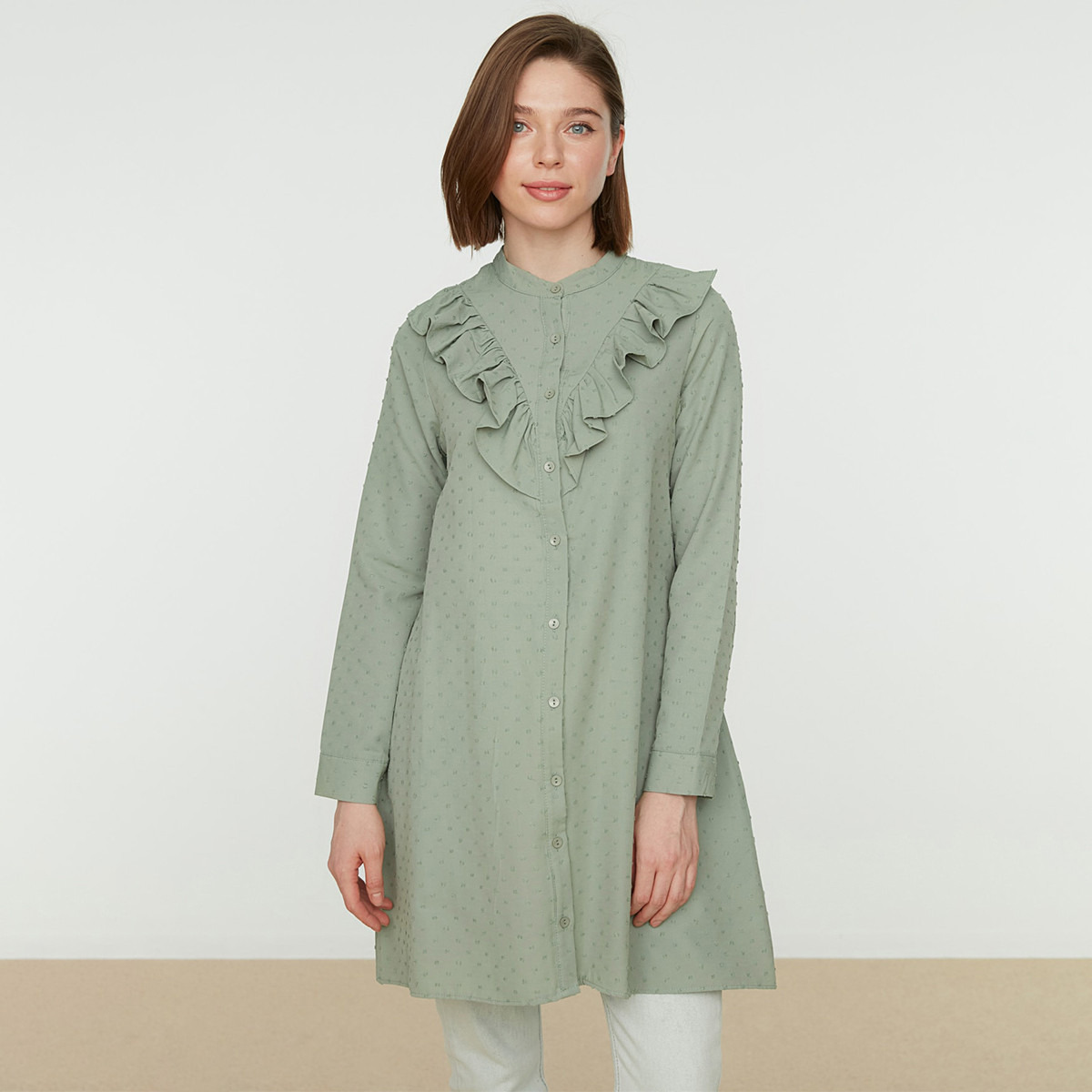 ترينديول أخضر قمم-women-clothing-shirtsandblouses-blouses-image-1