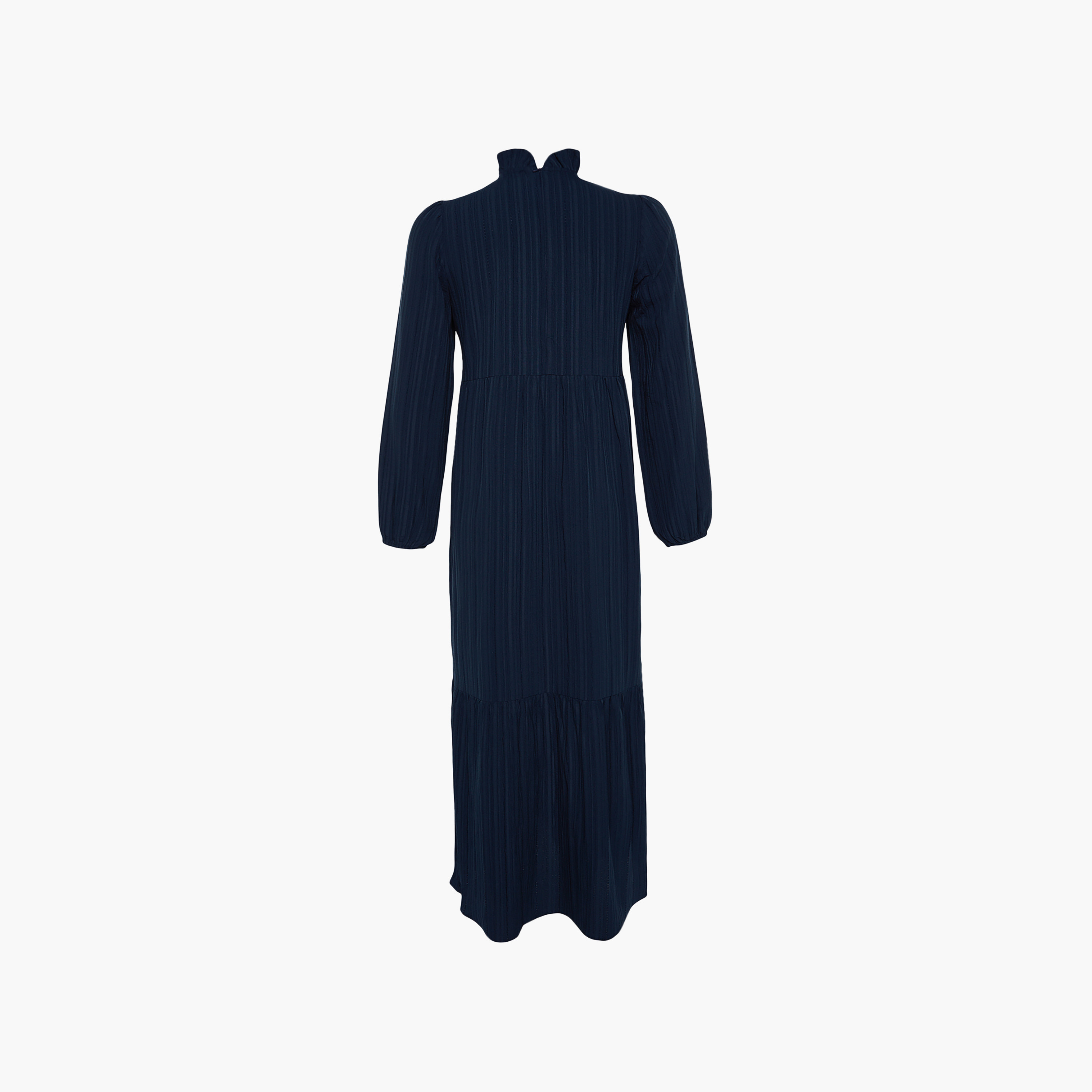 Trendyol Modest Textured Ruffled Neck Tiered Women's Maxi Dress-women-clothing-dresses-image-8