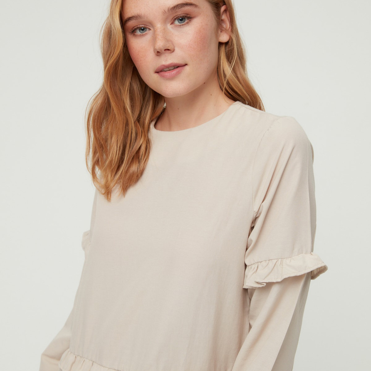 ترينديول كريم طويل فستان-women-clothing-dresses-image-3
