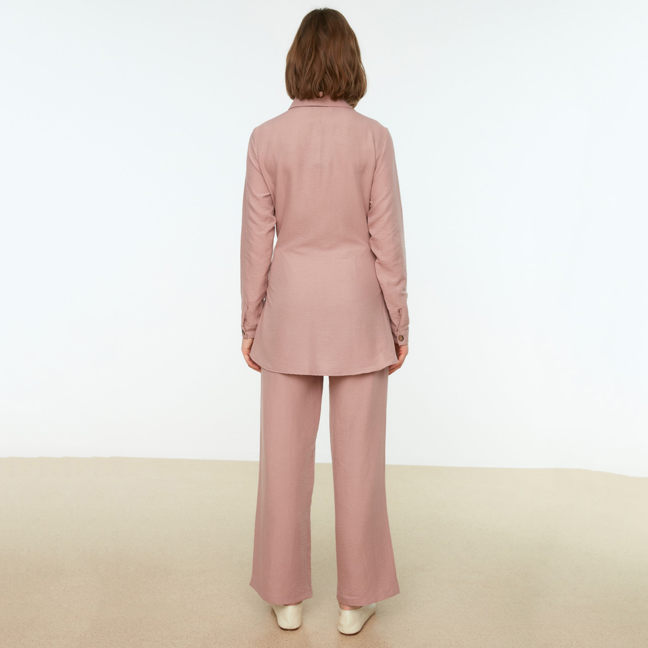 ترينديول لون القرنفل مجموعات-women-clothing-coordsets-image-5