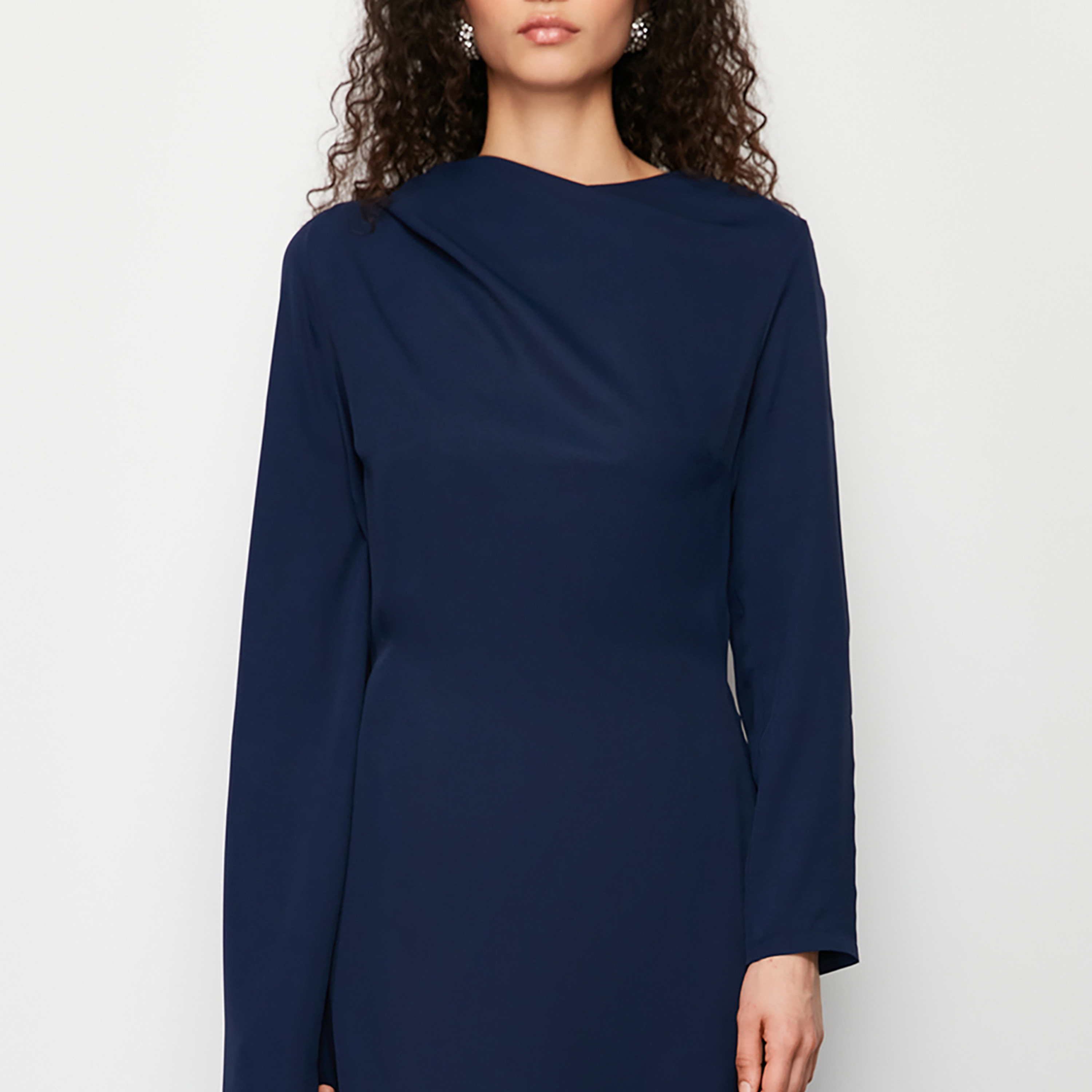 Trendyol Modest Cape Sleeve Evening Women's Maxi Dress-women-clothing-dresses-image-5