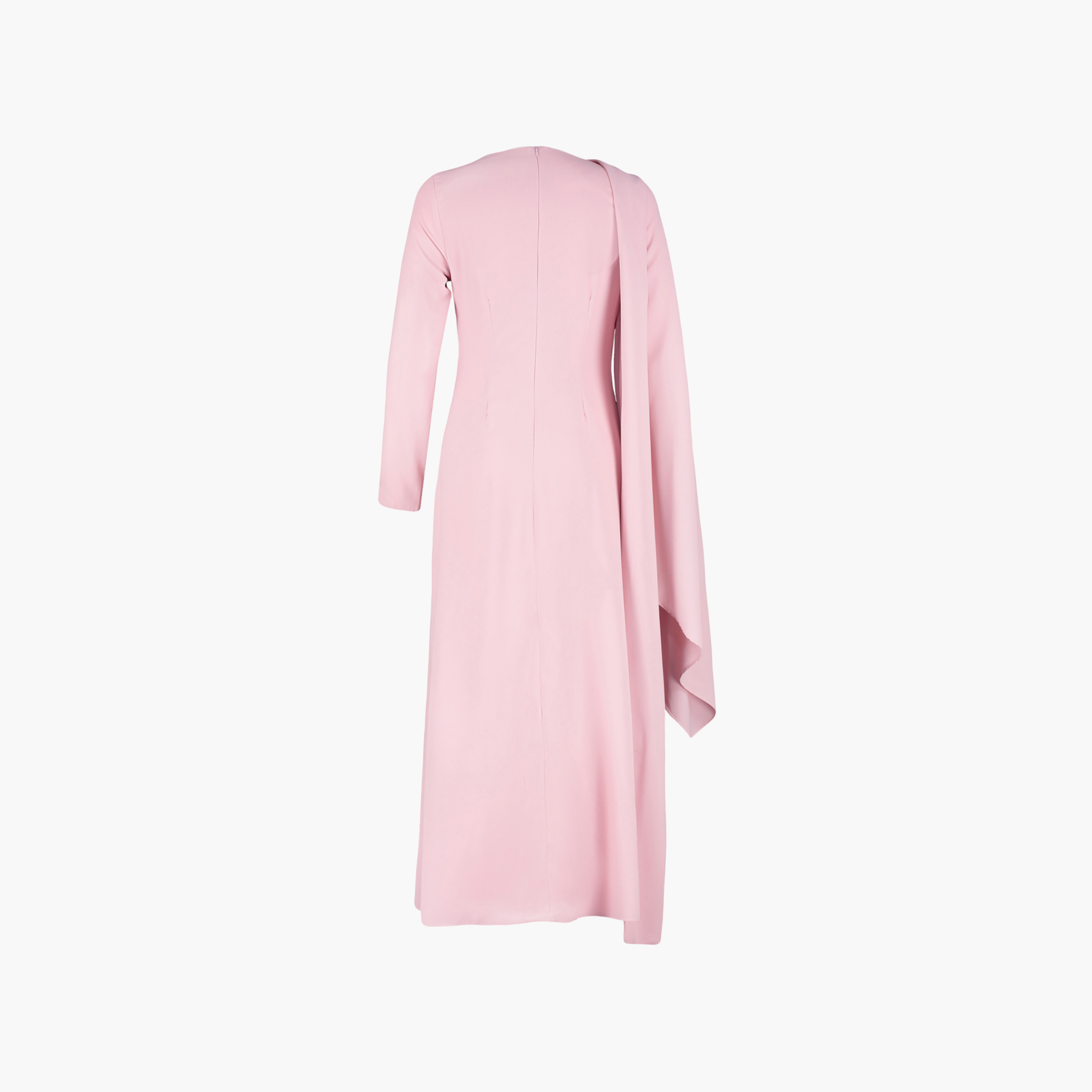 فستان سهرة نسائي ماكسي محتشم بأكمام واسعة-women-clothing-dresses-image-7