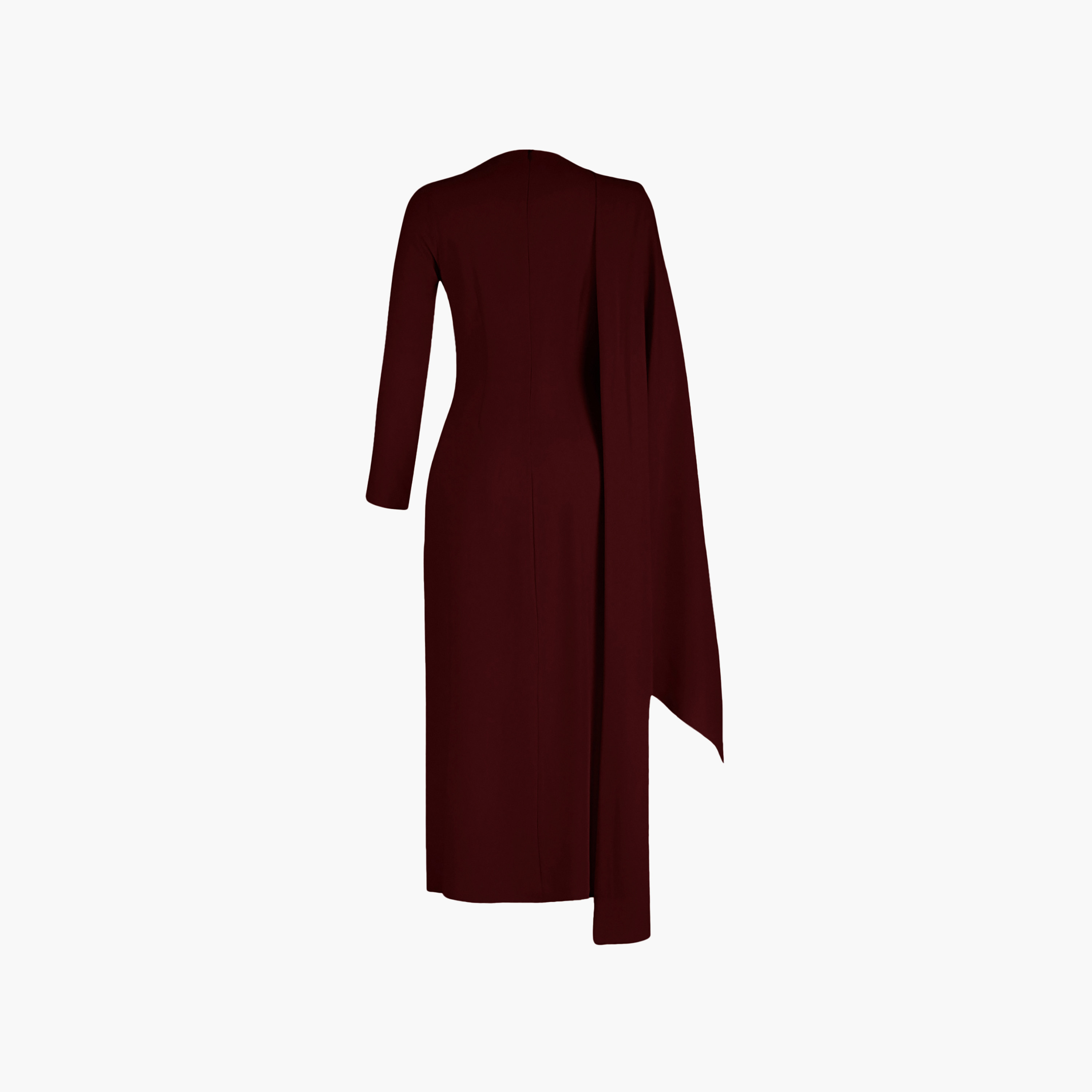 فستان سهرة نسائي ماكسي محتشم بأكمام واسعة-women-clothing-dresses-image-6