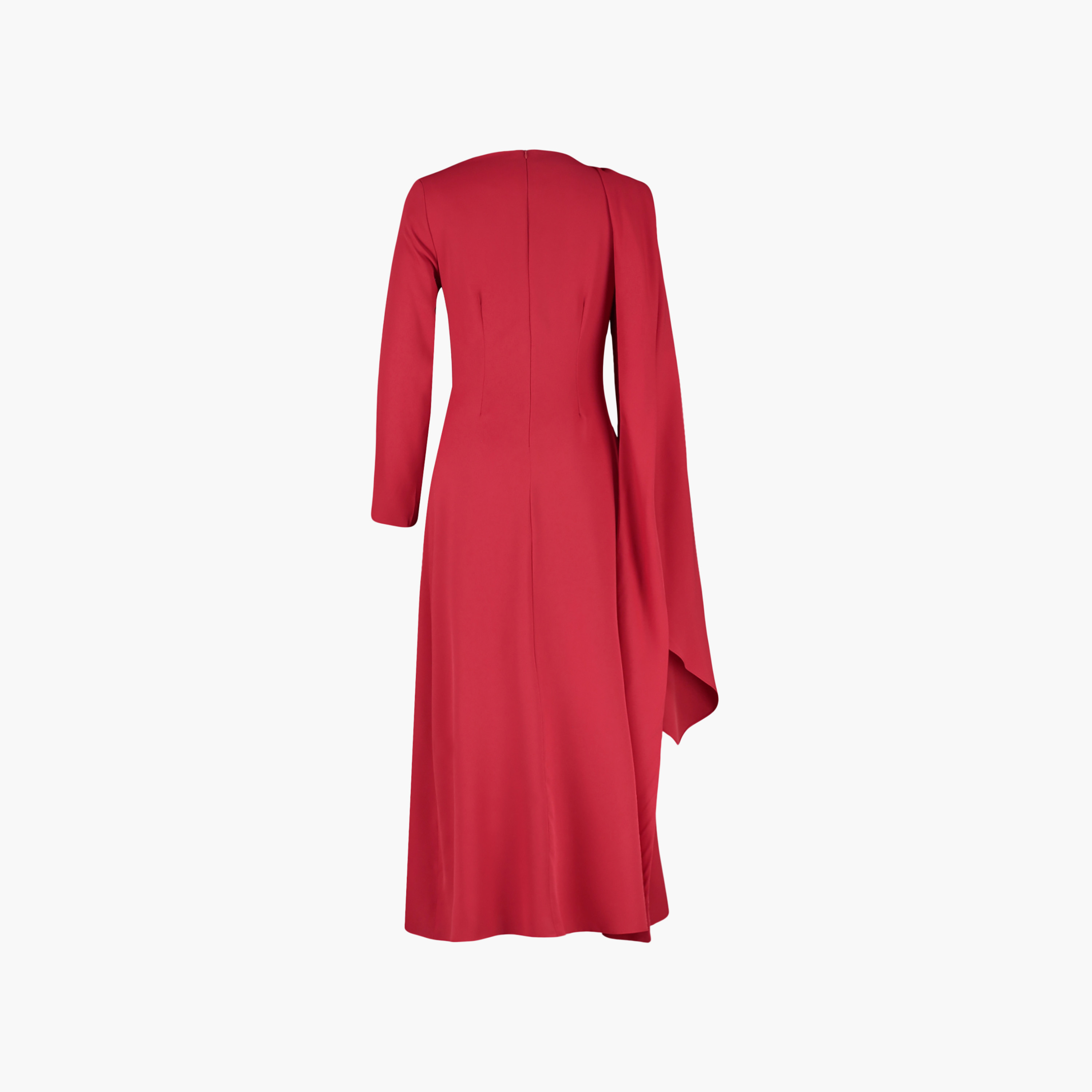 فستان سهرة نسائي ماكسي محتشم بأكمام واسعة-women-clothing-dresses-image-7