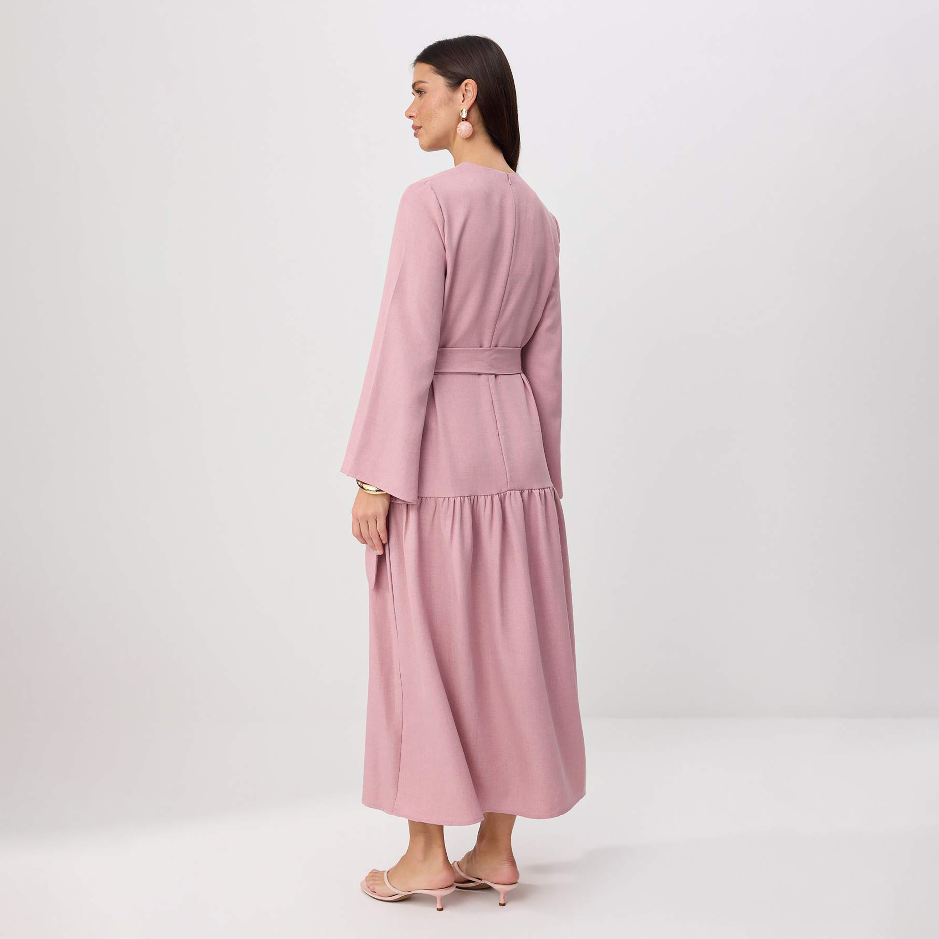 Modest Tiered Women's Maxi Dress-women-clothing-dresses-image-3