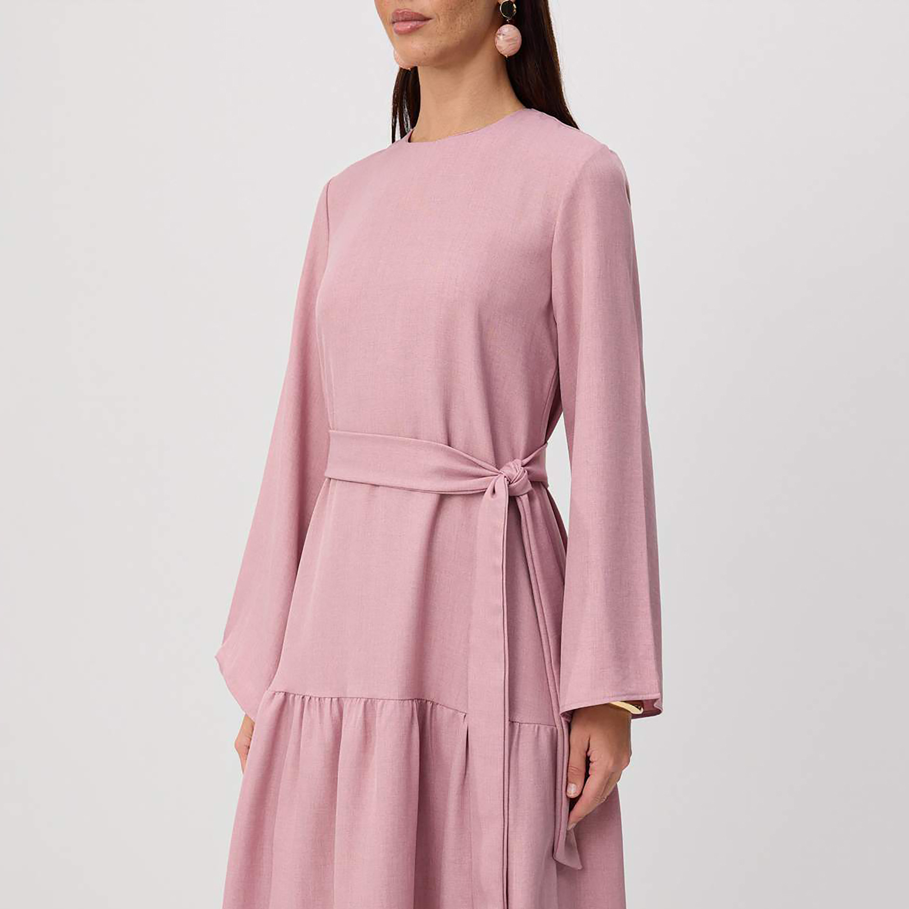 Modest Tiered Women's Maxi Dress-women-clothing-dresses-image-4