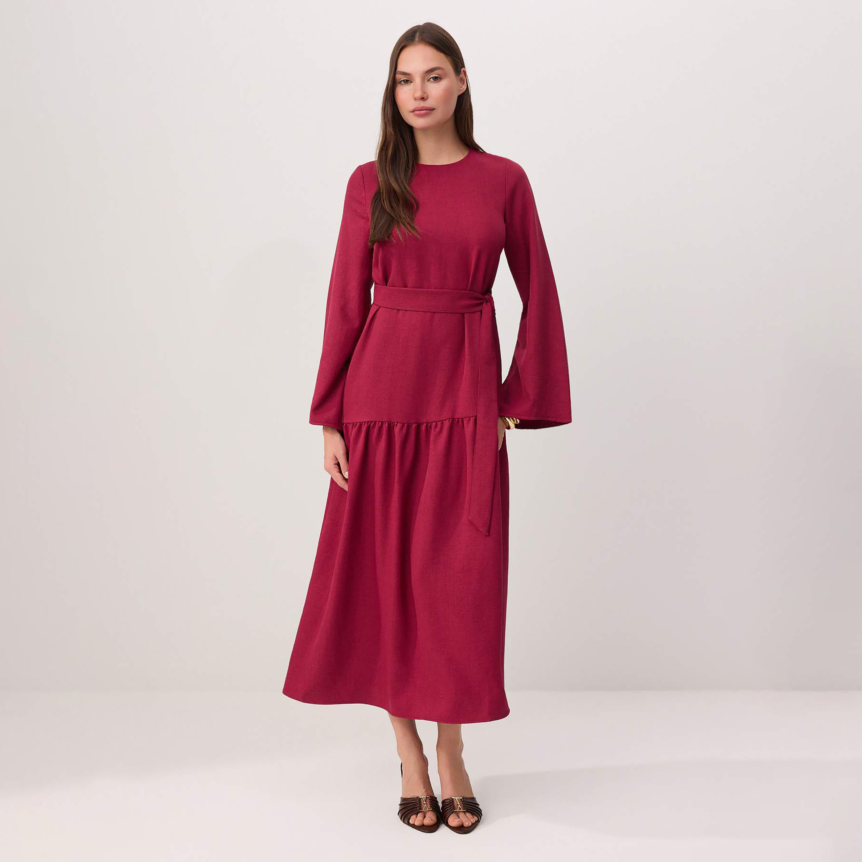 Trendyol Modest Tiered Women's Maxi Dress-women-clothing-dresses-image-1
