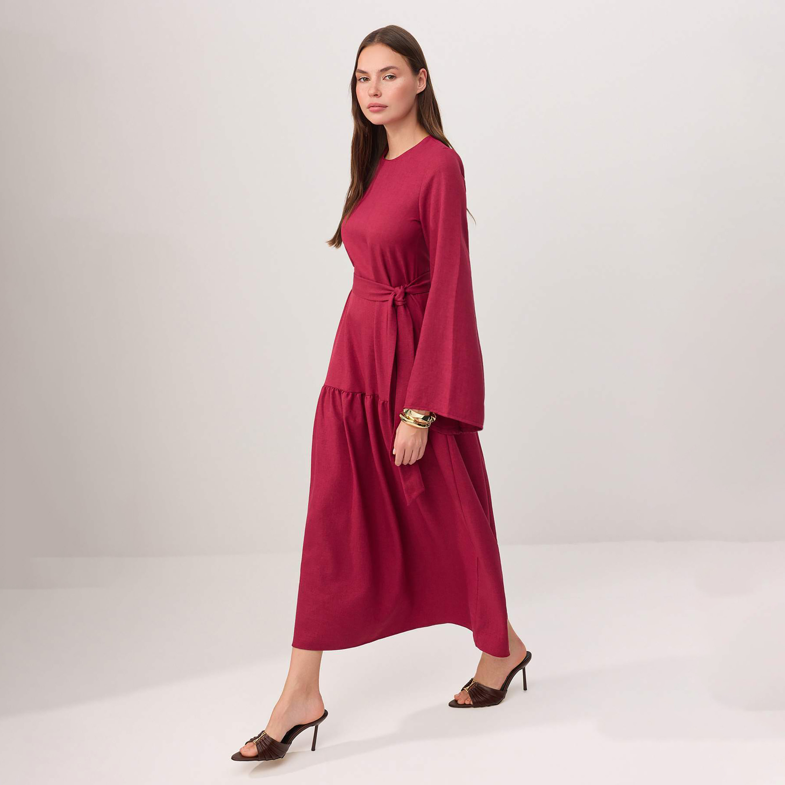 Trendyol Modest Tiered Women's Maxi Dress-women-clothing-dresses-image-2