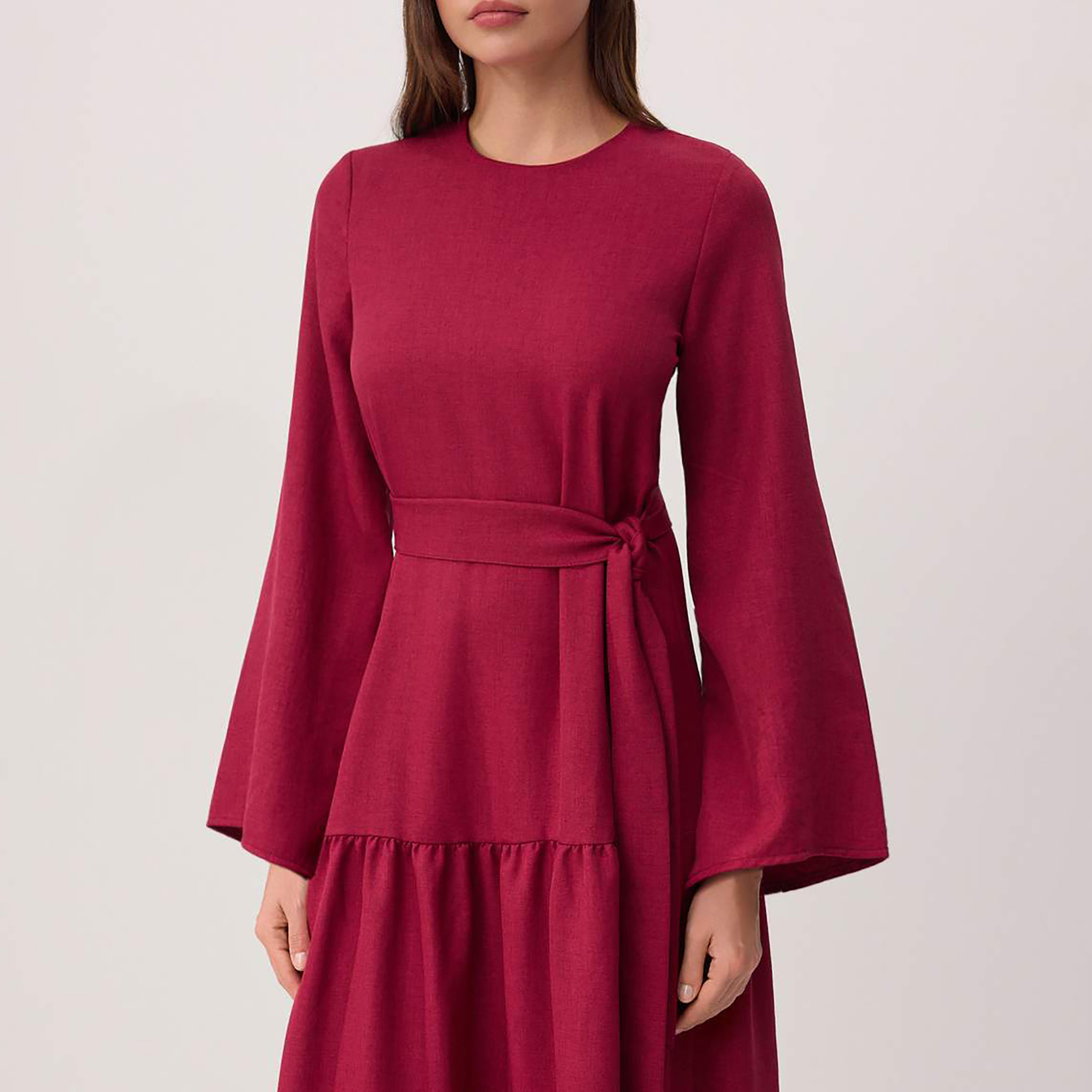 Trendyol Modest Tiered Women's Maxi Dress-women-clothing-dresses-image-4