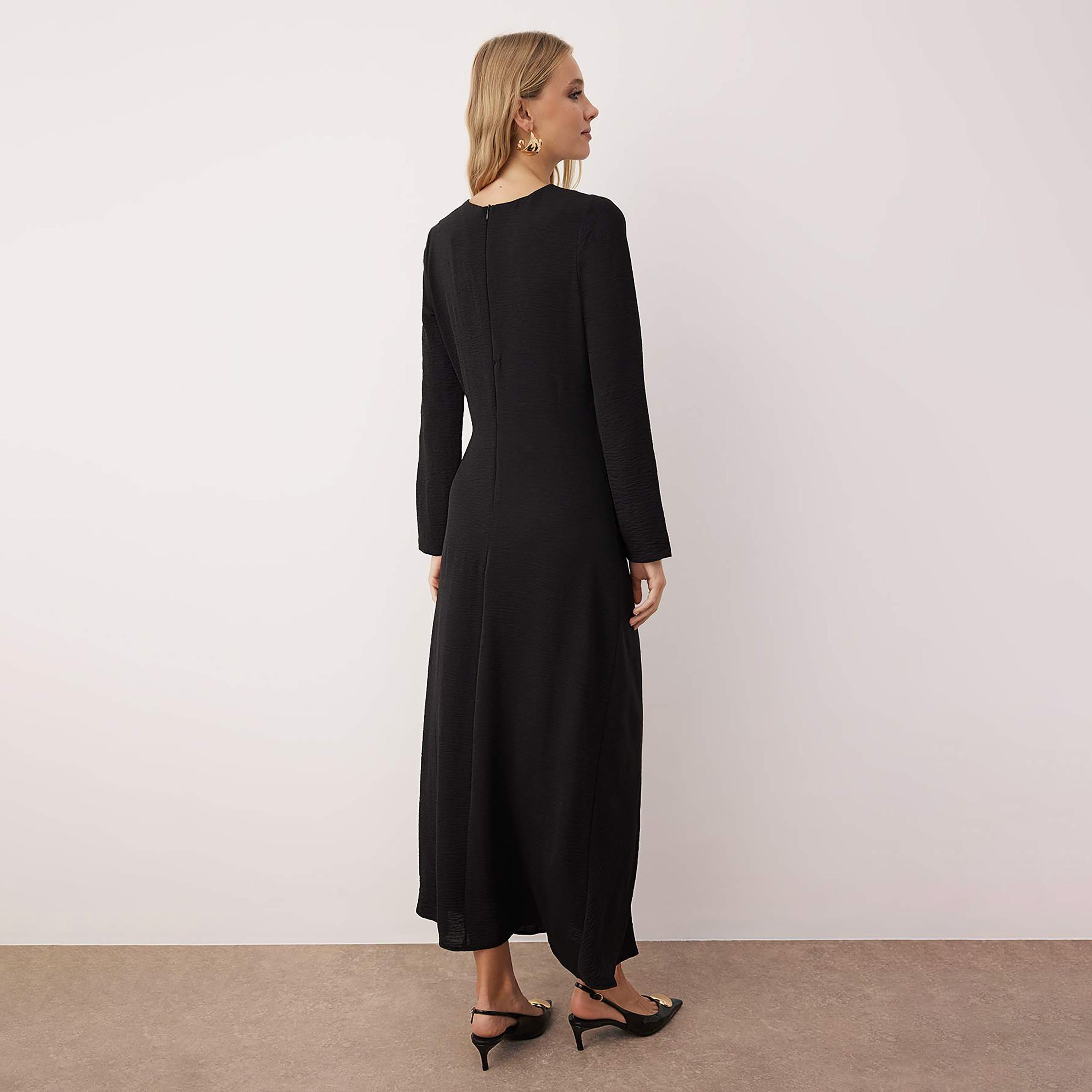 Modest Aerobin Fitted Sleeves Sheath Evening Women's Maxi Dress-women-clothing-dresses-image-3