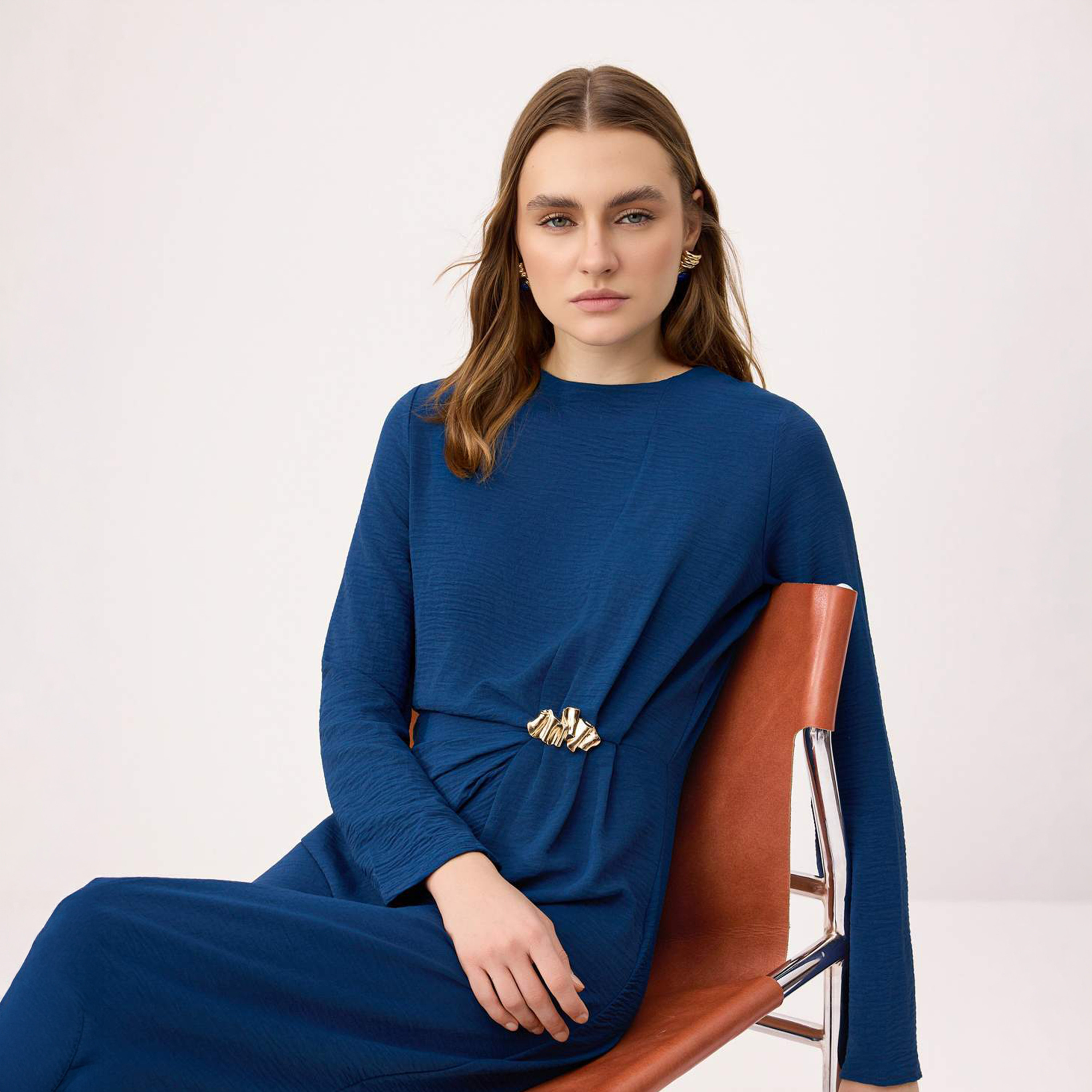 Modest Aerobin Fitted Sleeves Sheath Evening Women's Maxi Dress-women-clothing-dresses-image-2