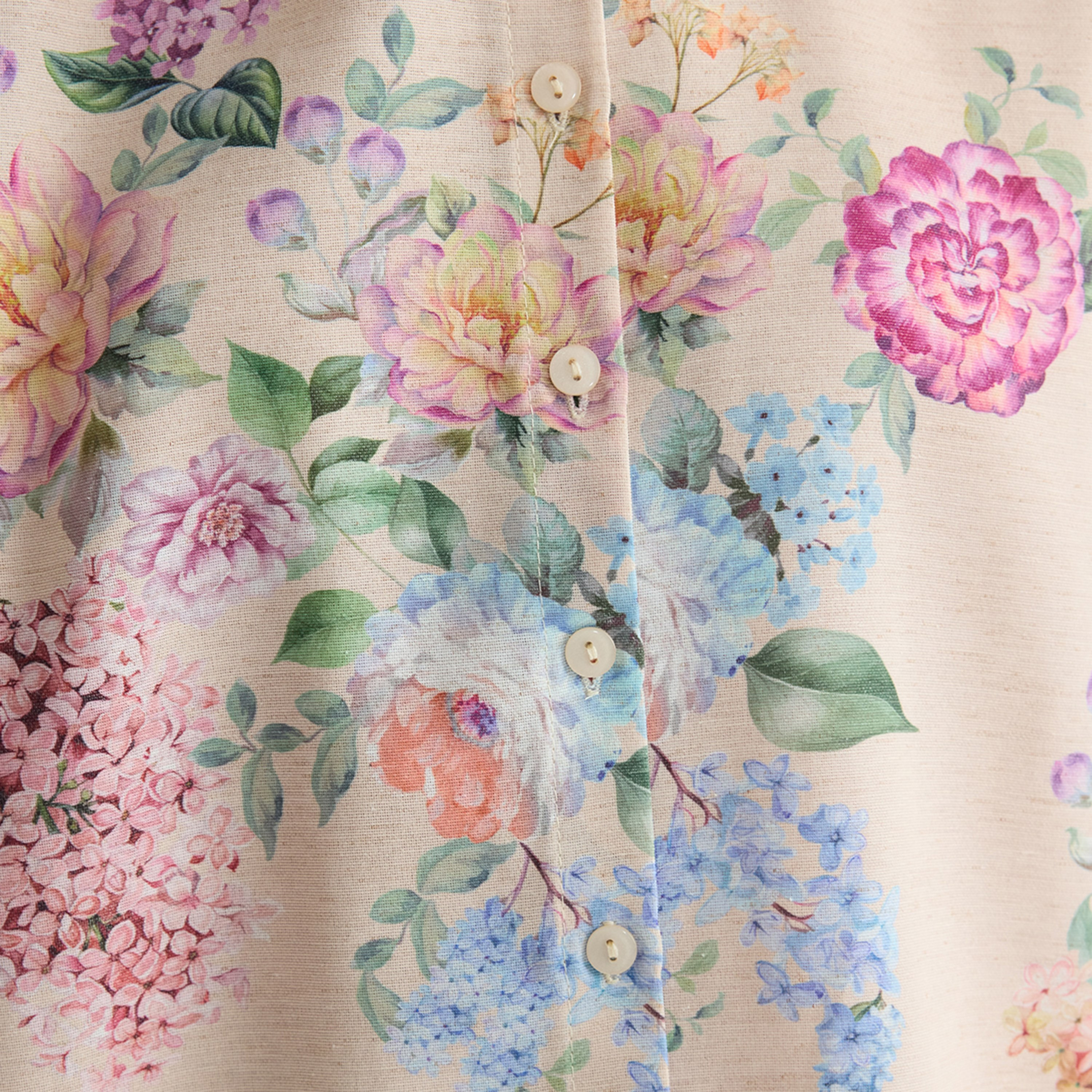 Trendyol Modest Multicolor Floral Print Collared Women's Shirt-women-clothing-shirtsandblouses-shirts-image-5