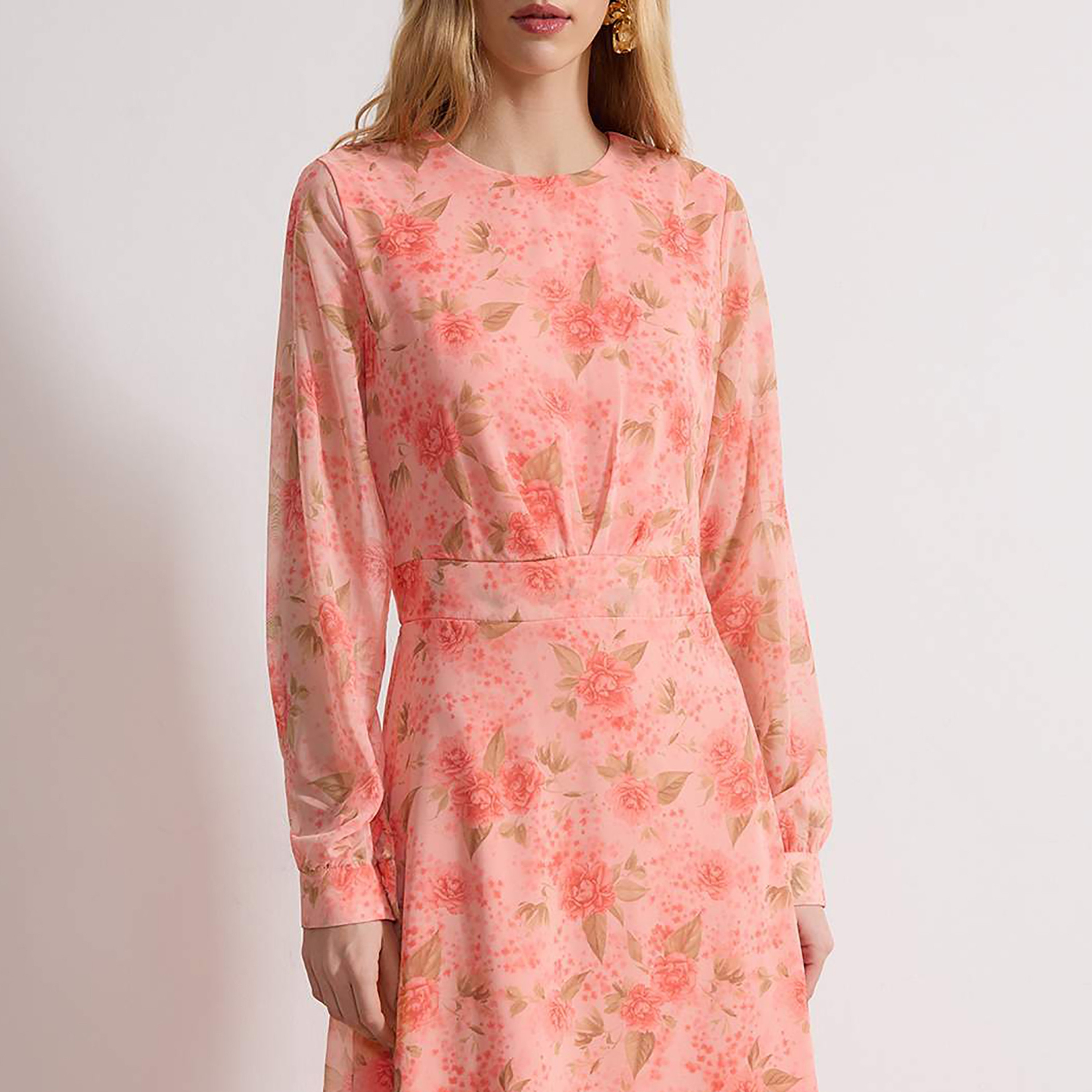 Trendyol Modest Pink Floral Print Women's Maxi Dress-women-clothing-dresses-image-4