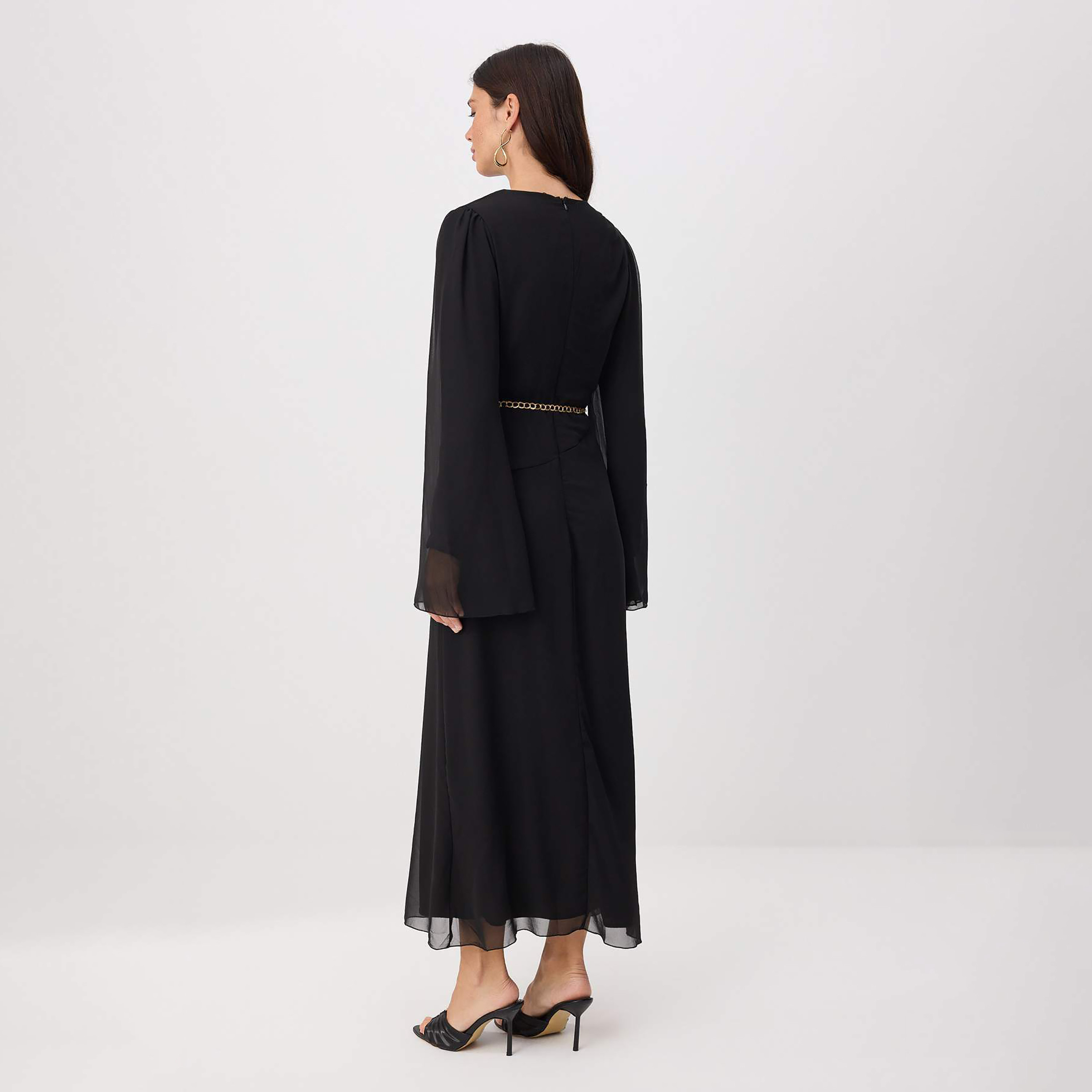 Trendyol Modest Silk Chiffon Sheath Women's Maxi Dress-women-clothing-dresses-image-3