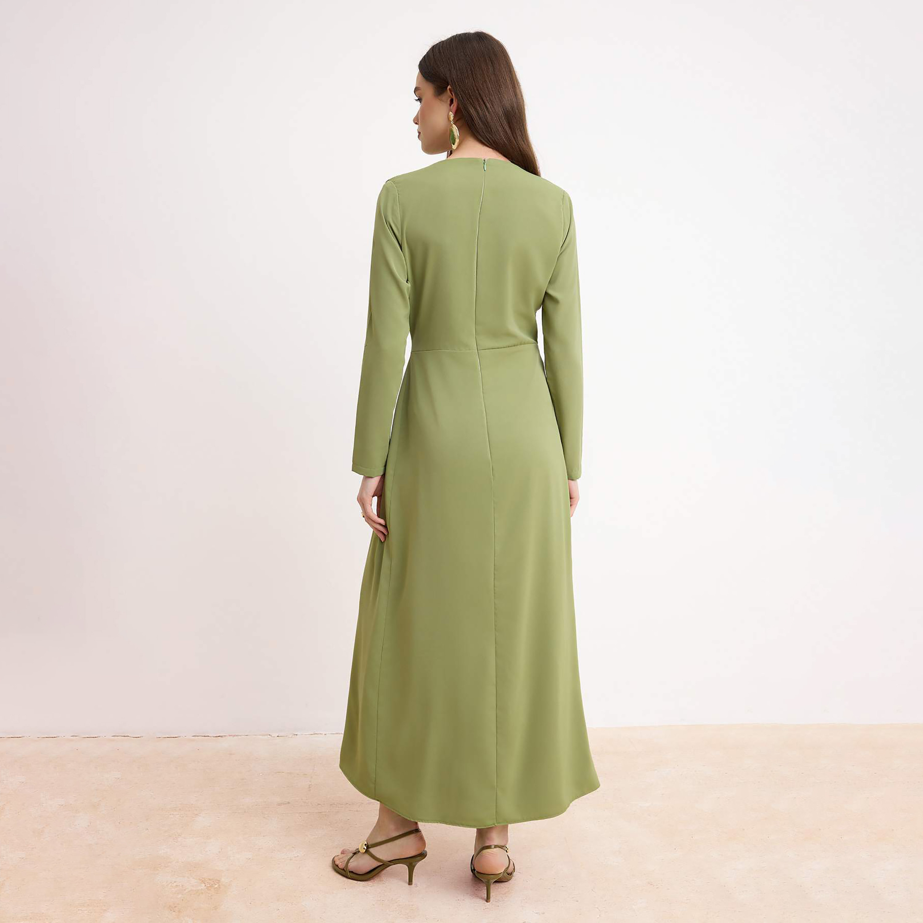 Trendyol Modest Green Women's Maxi Dress-women-clothing-dresses-image-3