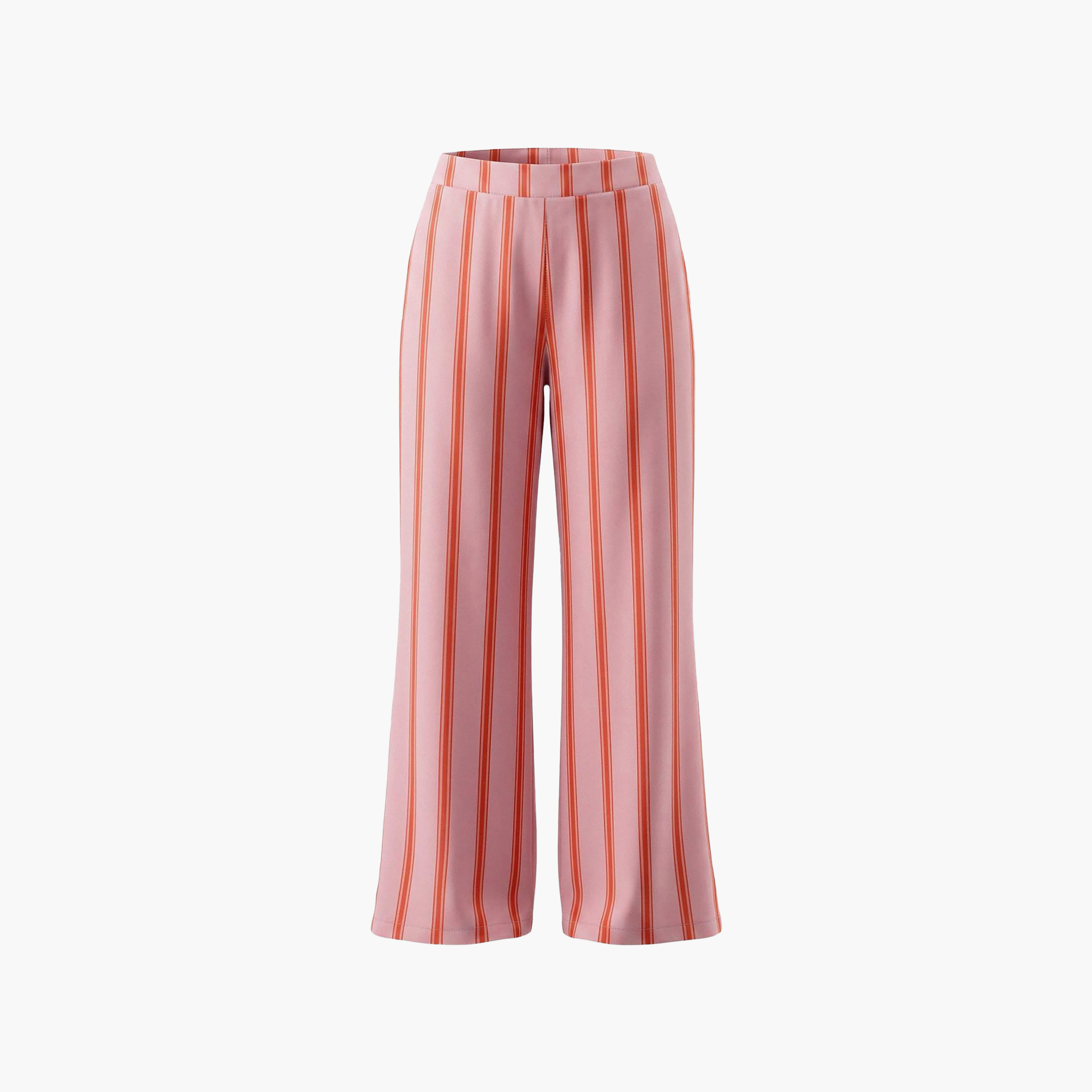 Trendyol Modest Pink Striped Pointed Collar Women's Shirt & Trousers Set-women-clothing-coordsets-image-7