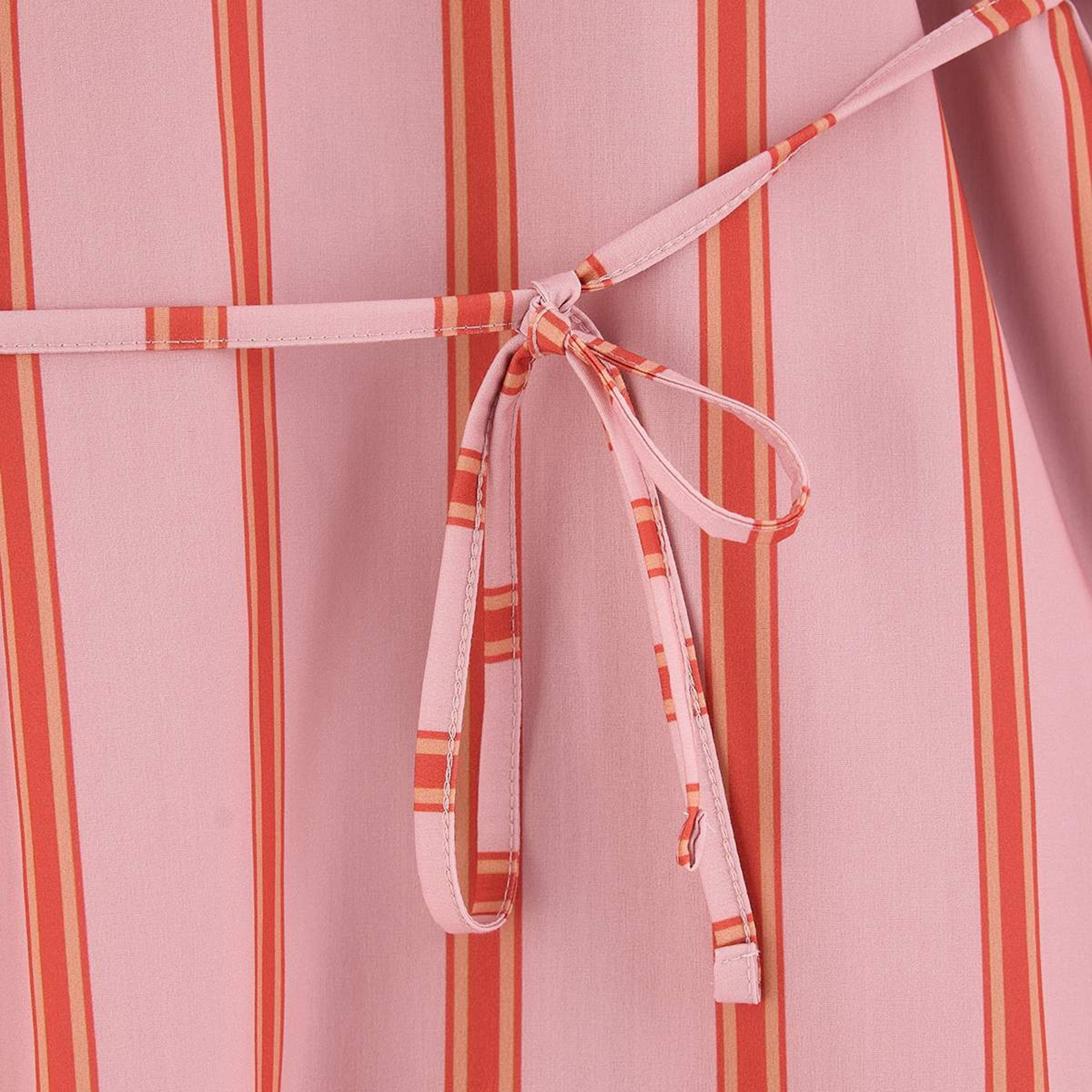Trendyol Modest Pink Striped Pointed Collar Women's Shirt & Trousers Set-women-clothing-coordsets-image-9