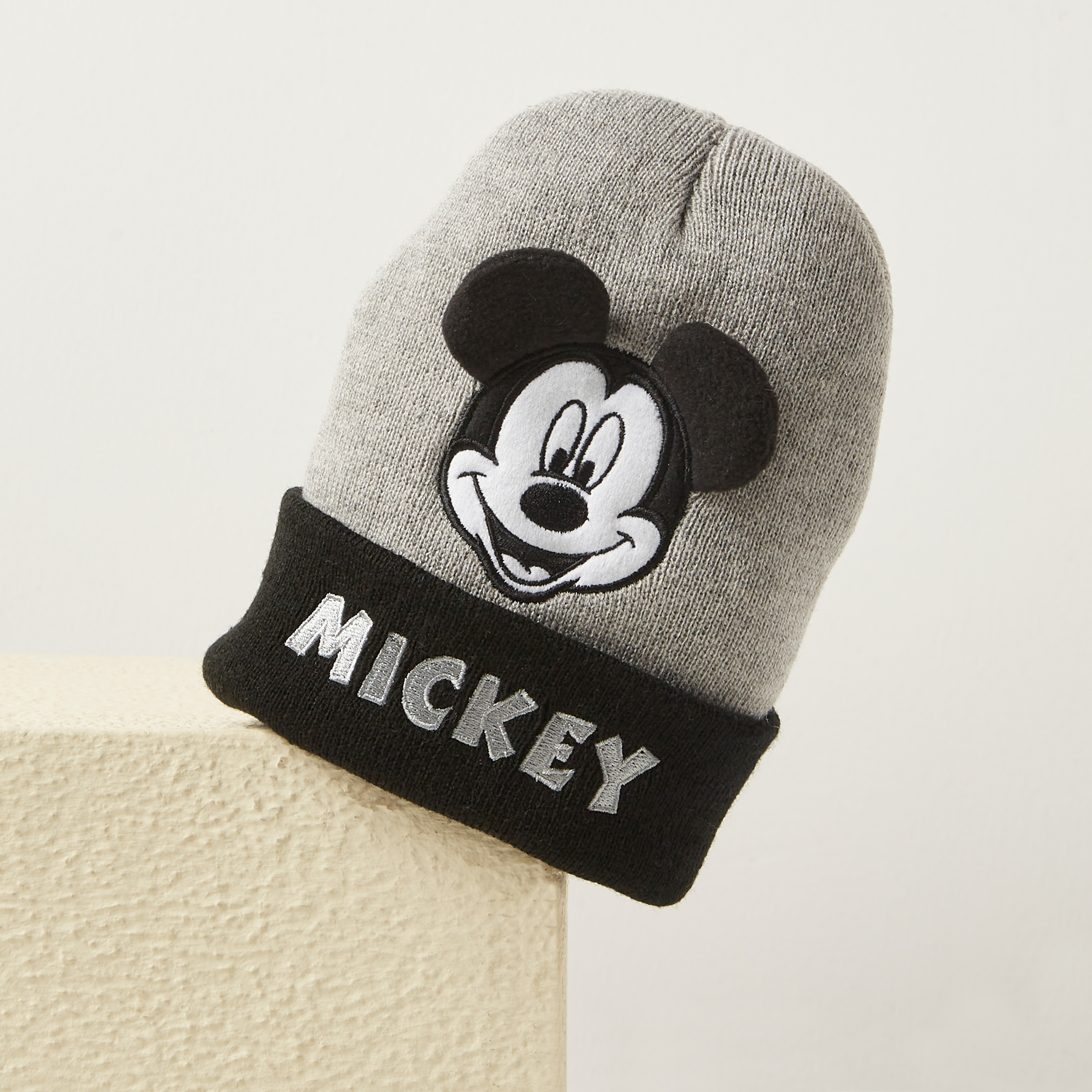 Disney Mickey Mouse Applique Beanie Cap-baby-boys-accessories-caps-image-2