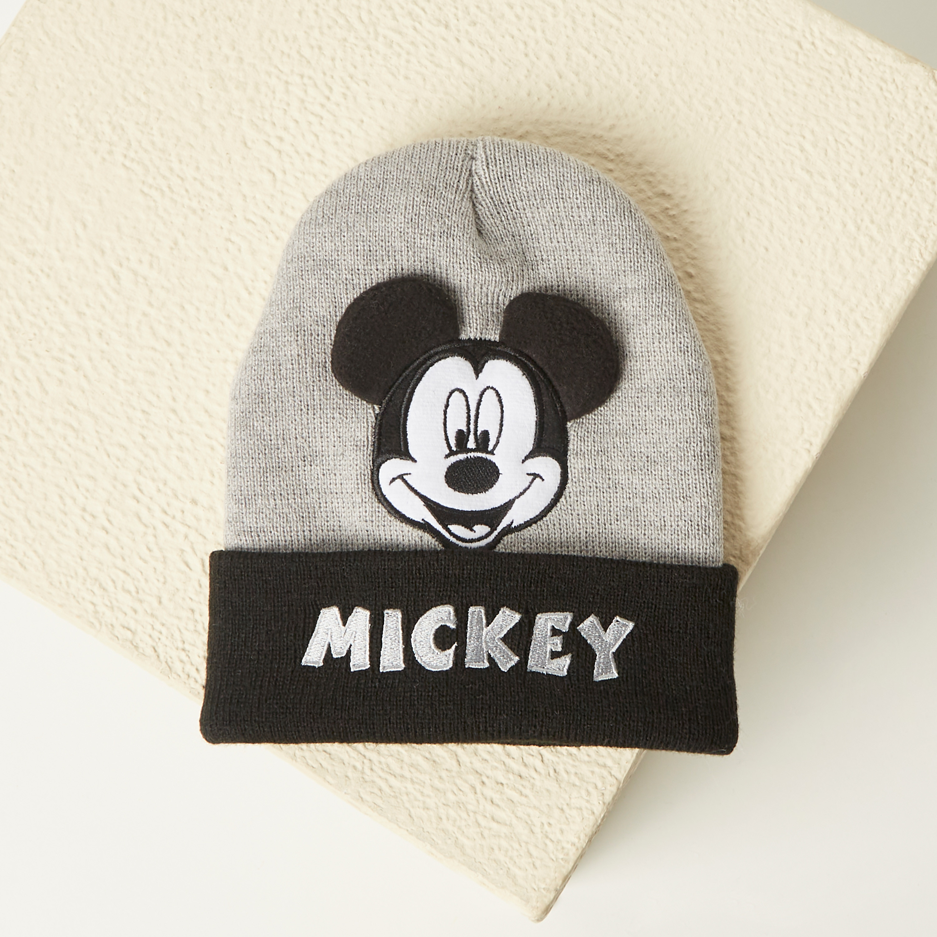 Disney Mickey Mouse Applique Beanie Cap-baby-boys-accessories-caps-image-3