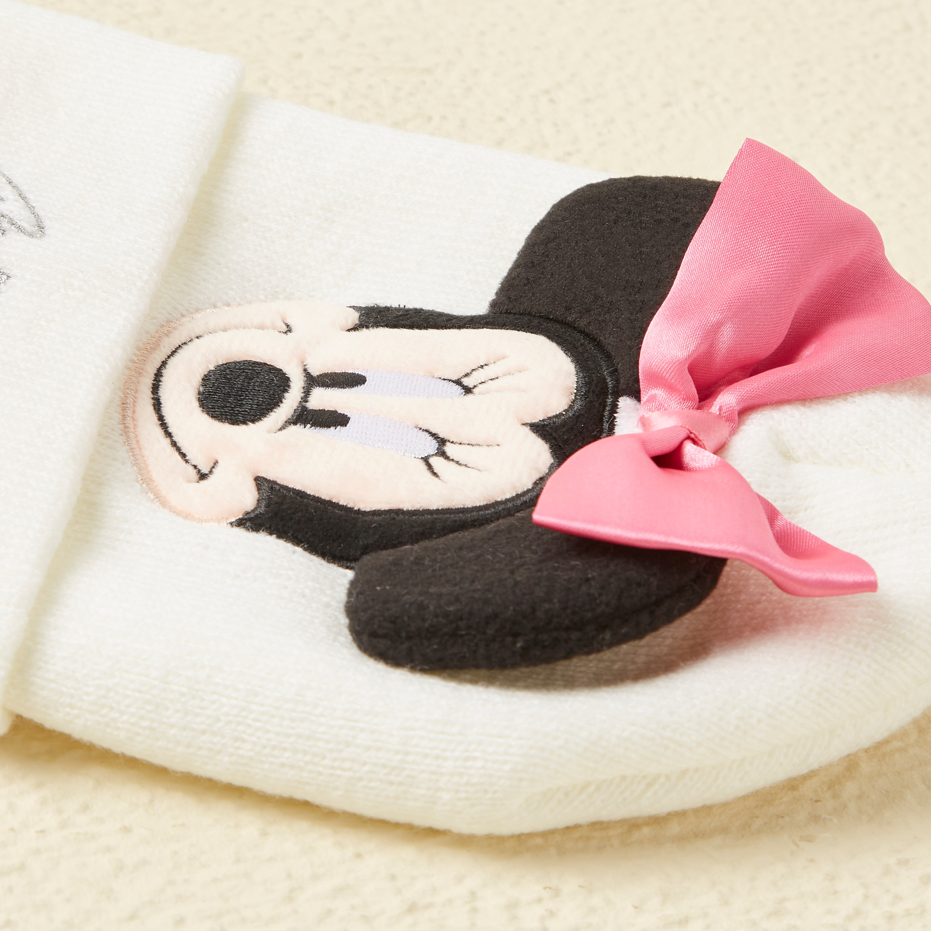 Disney Minnie Mouse Bow Applique Beanie Cap-baby-girls-accessories-caps-image-5