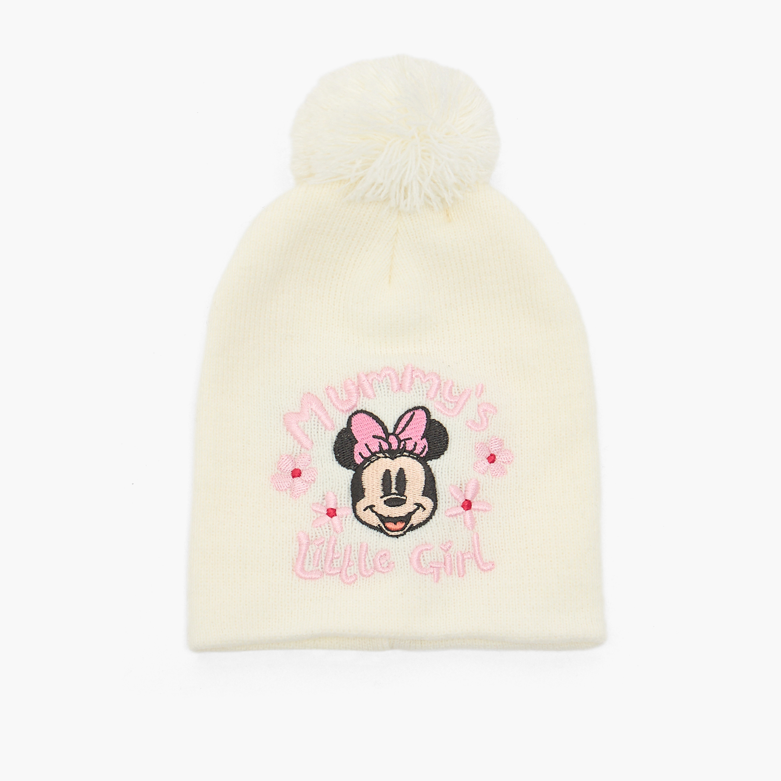 Disney Cap and Gloves with Minnie Mouse Embroidery-baby-girls-accessories-caps-image-2