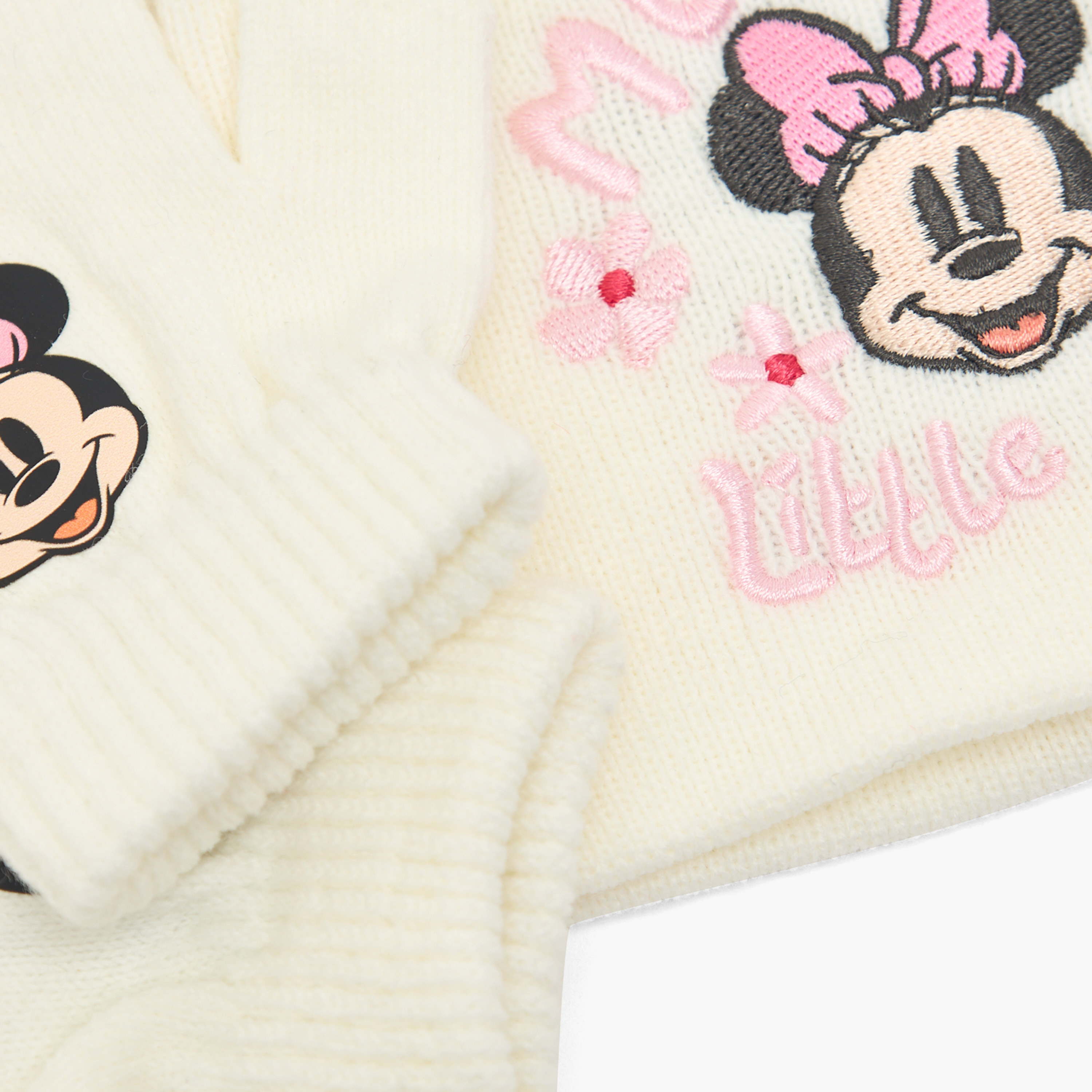 Disney Cap and Gloves with Minnie Mouse Embroidery-baby-girls-accessories-caps-image-9
