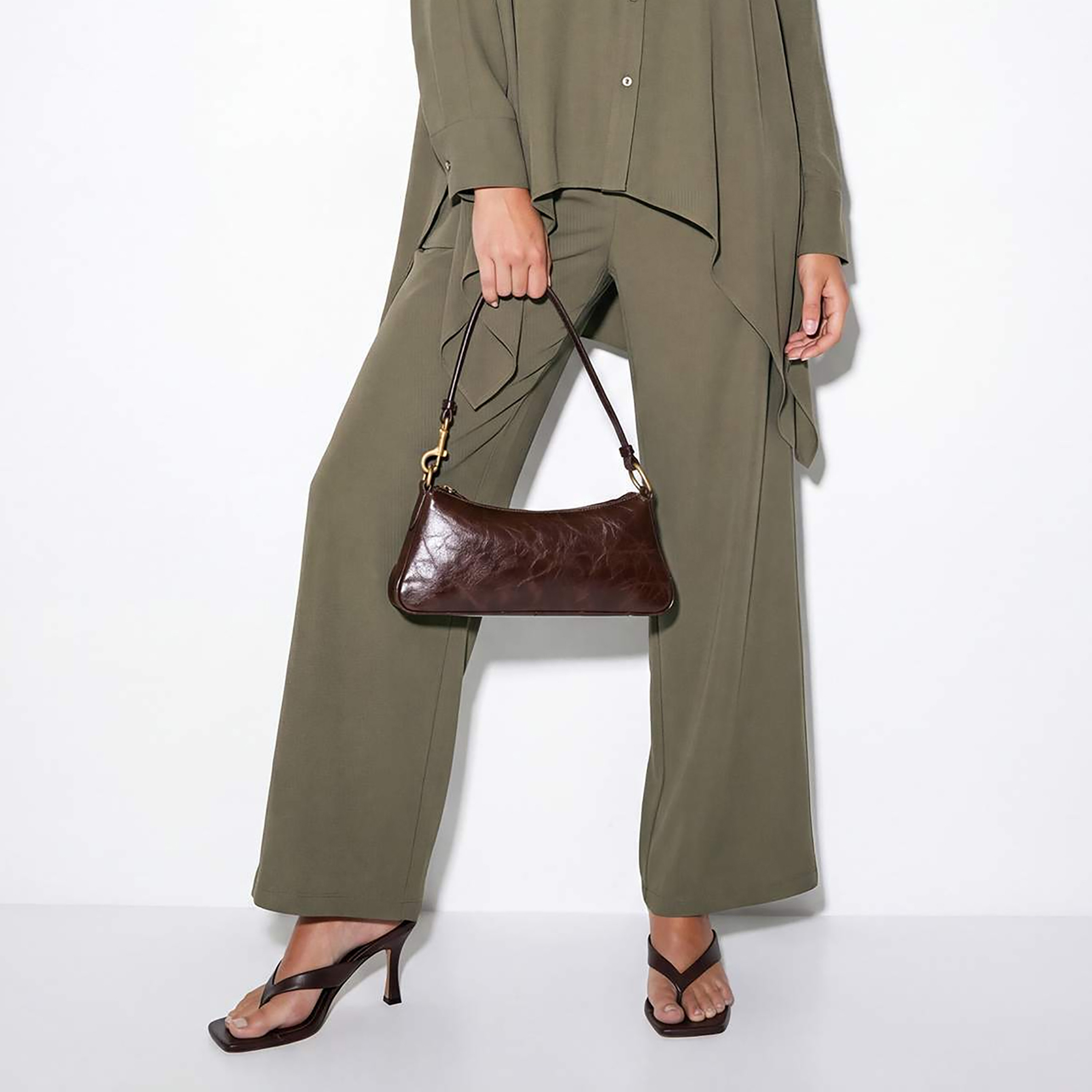 Trendyol Modest Mandarin Collar Dropped Sleeves Women's Shirt & Trousers Set-women-clothing-coordsets-image-3