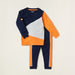 Juniors Coloublock Long Sleeves T-shirt and Full Length Pyjama Set-Pyjama Sets-thumbnail-0