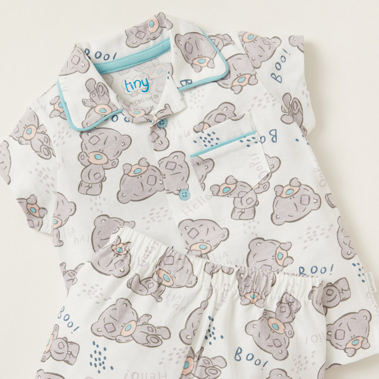 Carte Blanche Printed Shirt and Full Length Pyjama Set