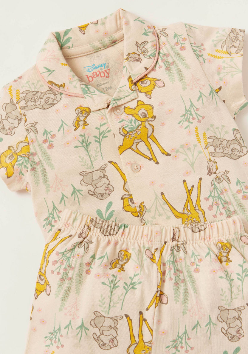 Disney Printed Shirt and Full Length Pyjama Set-Pyjama Sets-image-3