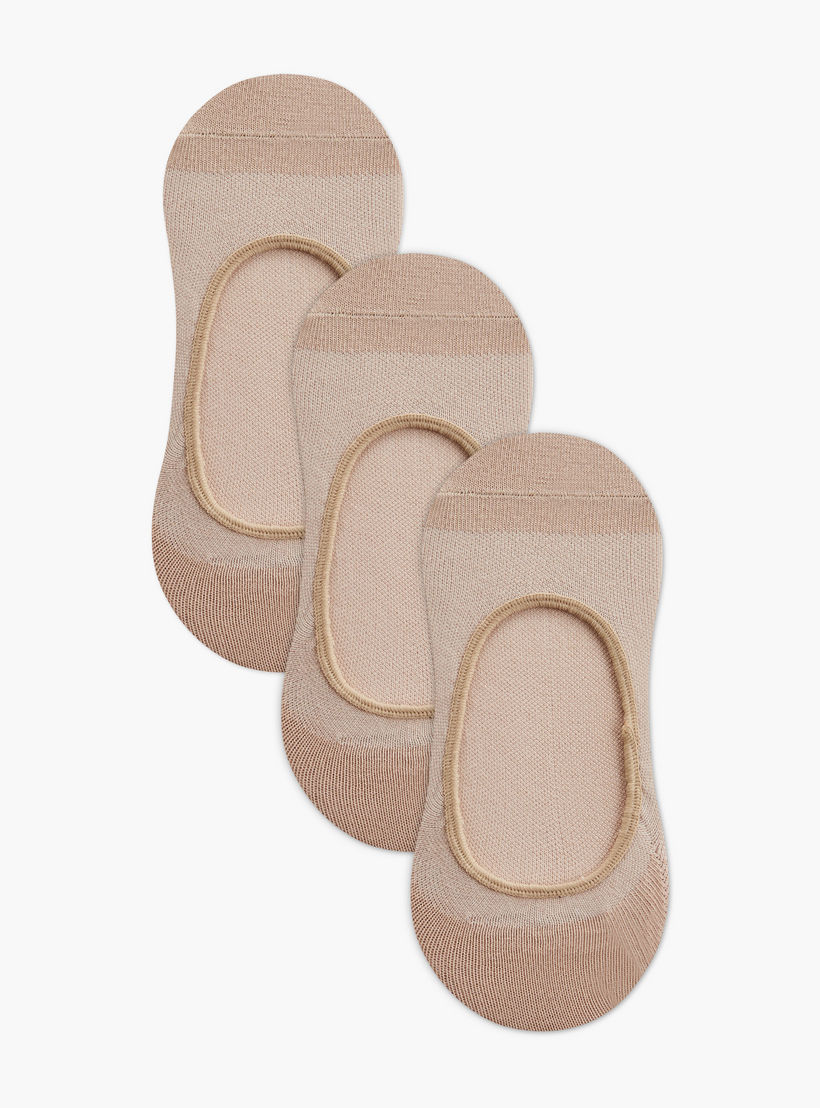 Shoemart Solid No Show Socks - Set of 3-women-socksandstockings-image-1