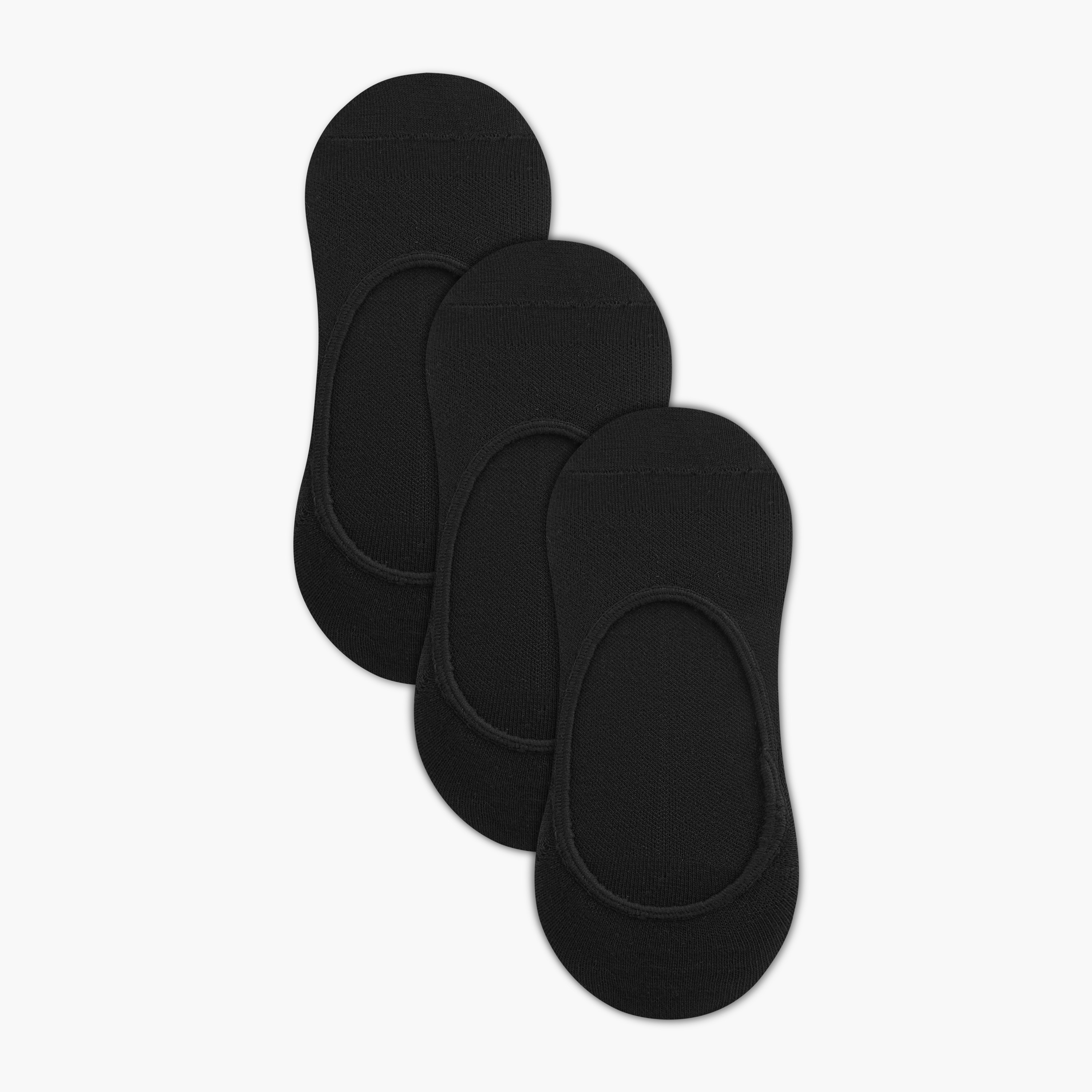 Shop Shoemart Solid No Show Socks - Set of 3 Online | Centrepoint Oman
