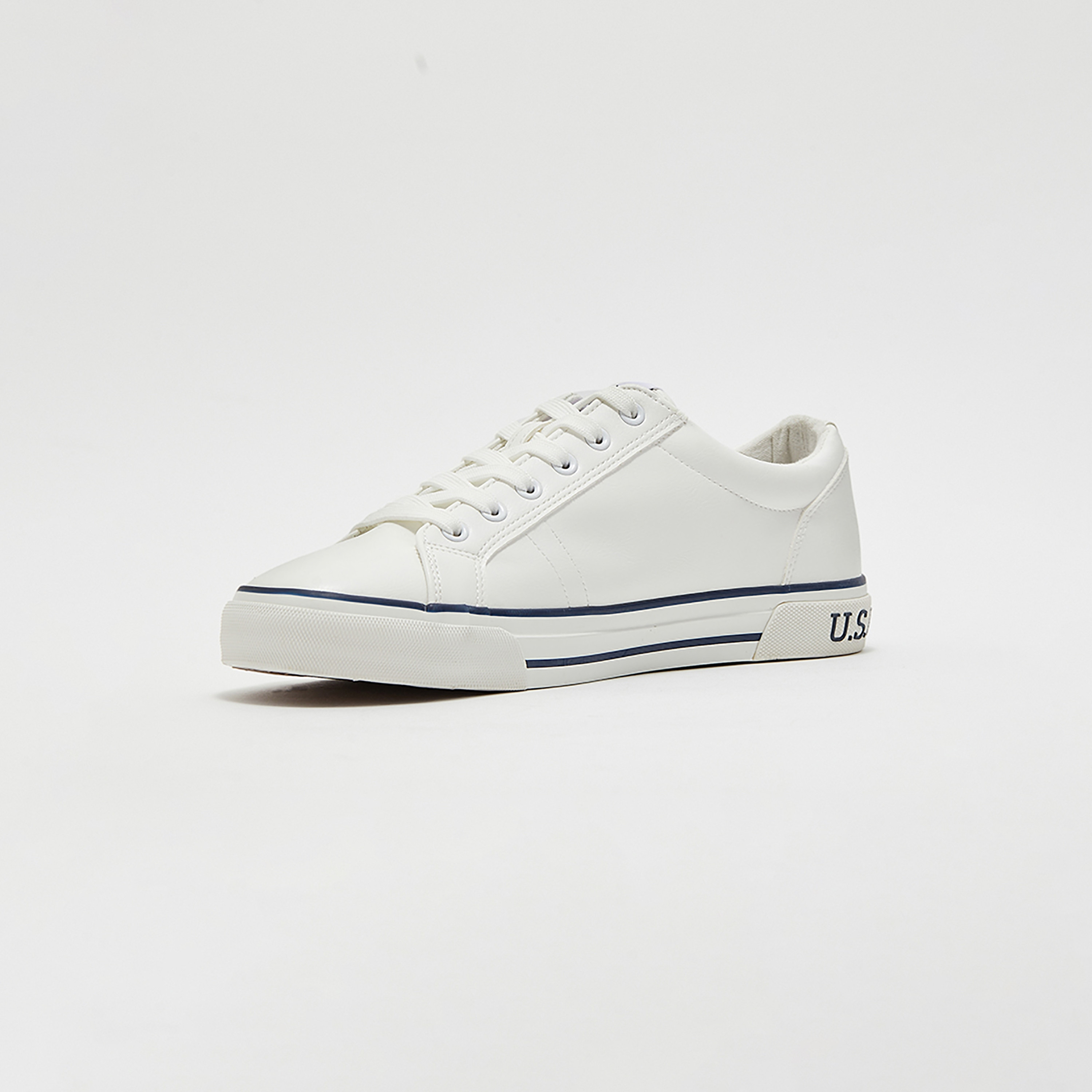 حذاء سنيكرز رياضي رجالي من من يو إس بولو أسن برباط علوي مع منخفض | Tedor-men-shoes-sneakers-image-2