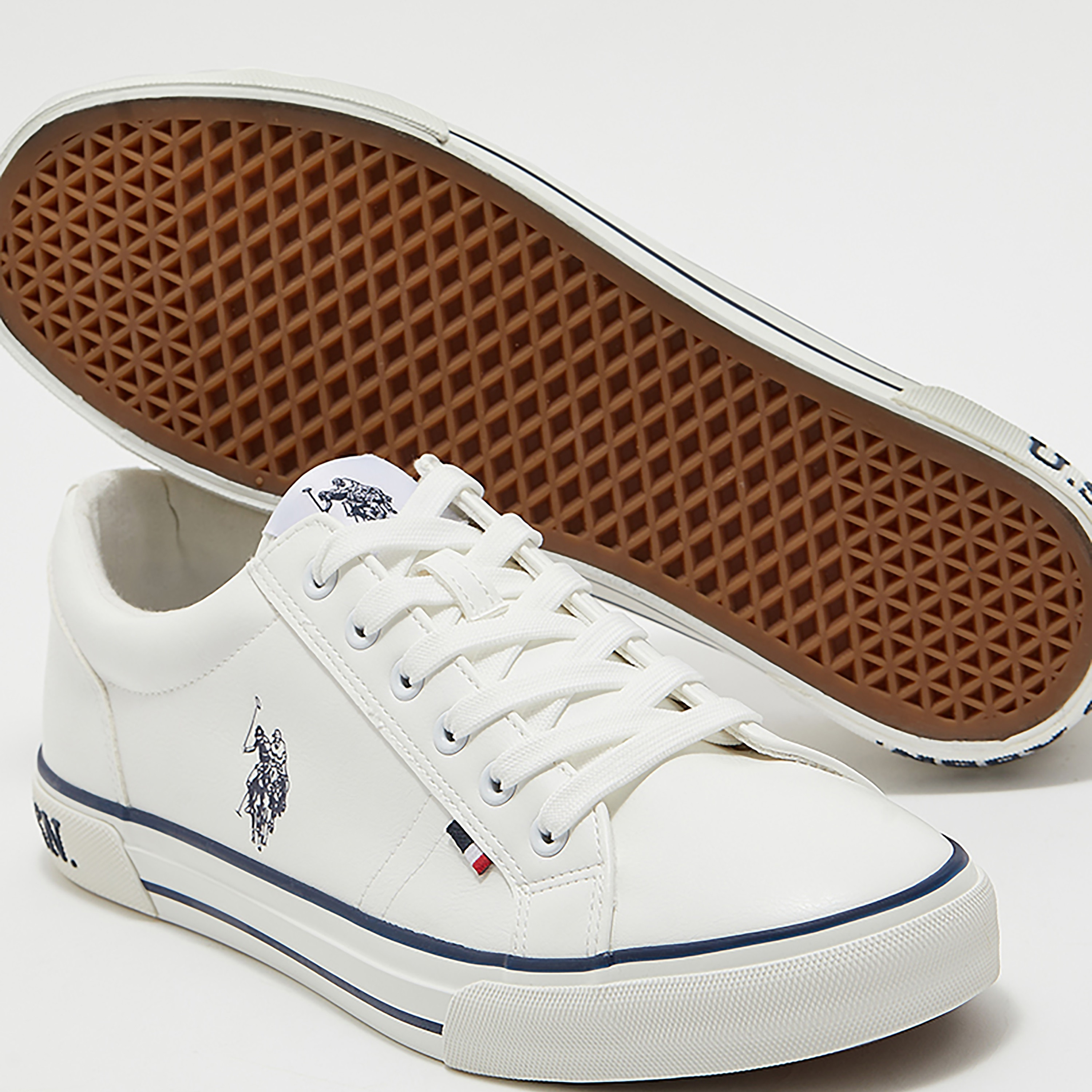 حذاء سنيكرز رياضي رجالي من من يو إس بولو أسن برباط علوي مع منخفض | Tedor-men-shoes-sneakers-image-4