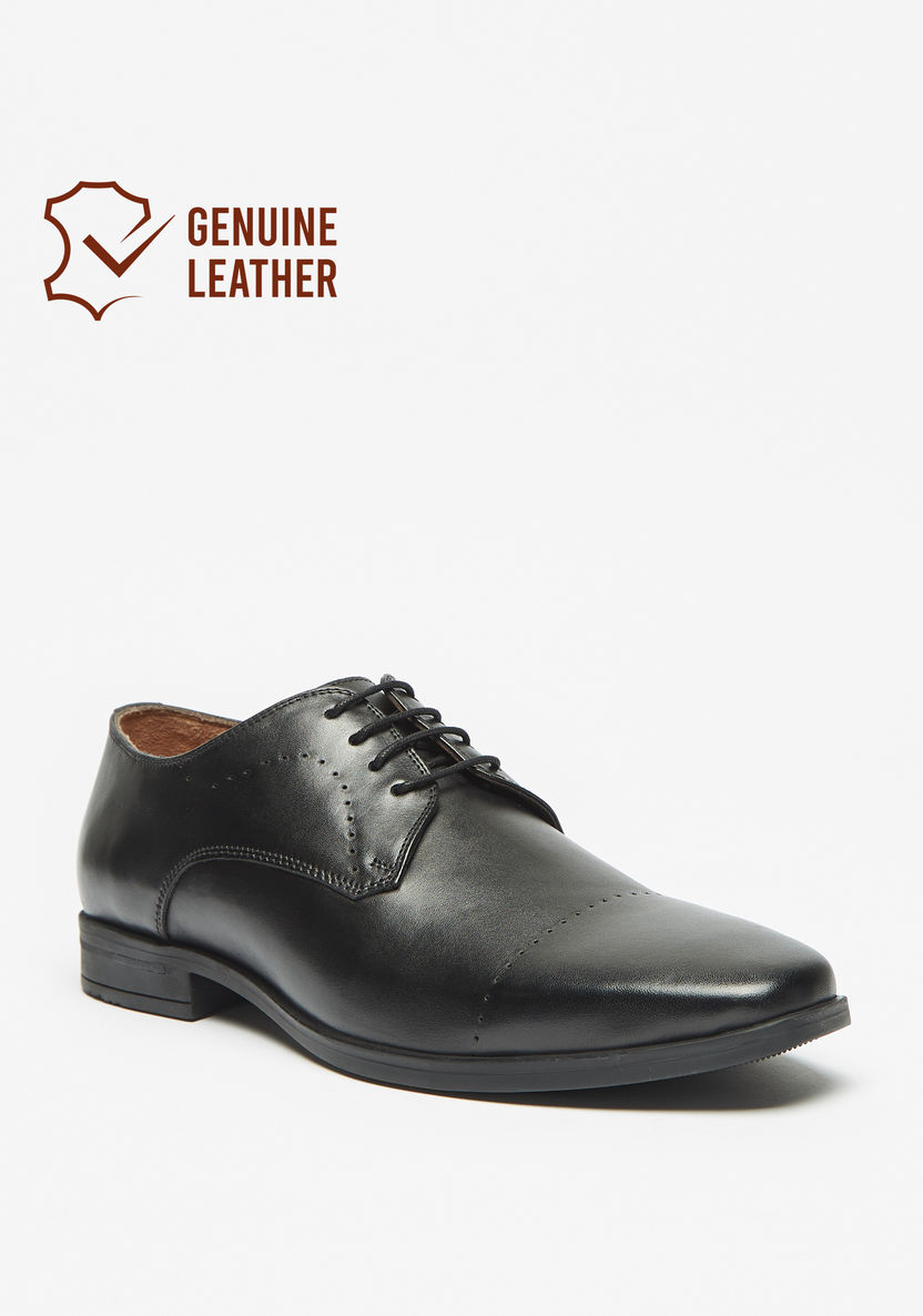 Shop Duchini Men's Leather Lace-Up Derby Shoes Online | Splash UAE