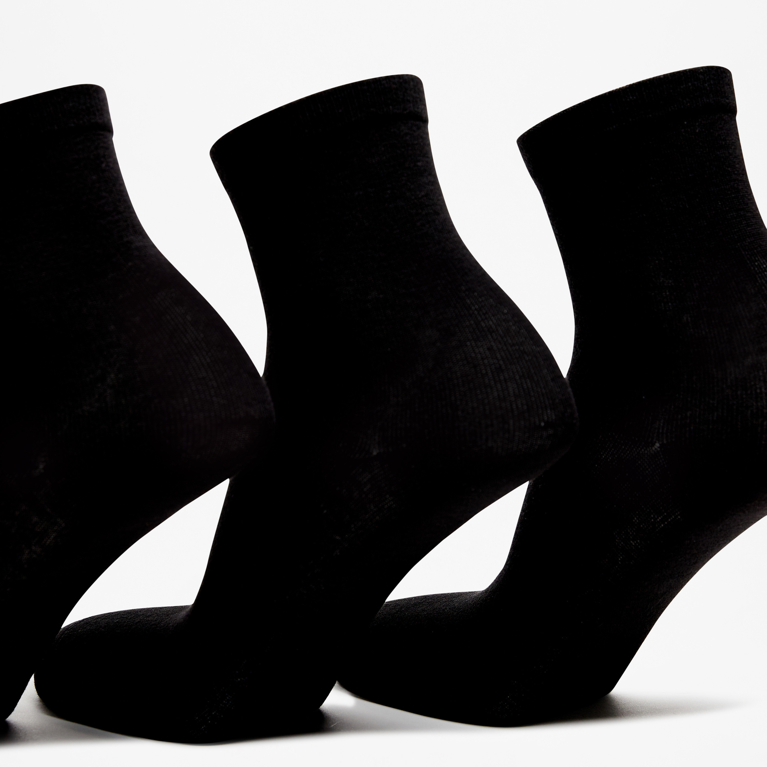 Duchini Solid Ankle Length Socks - Set of 3-men-socks-image-2